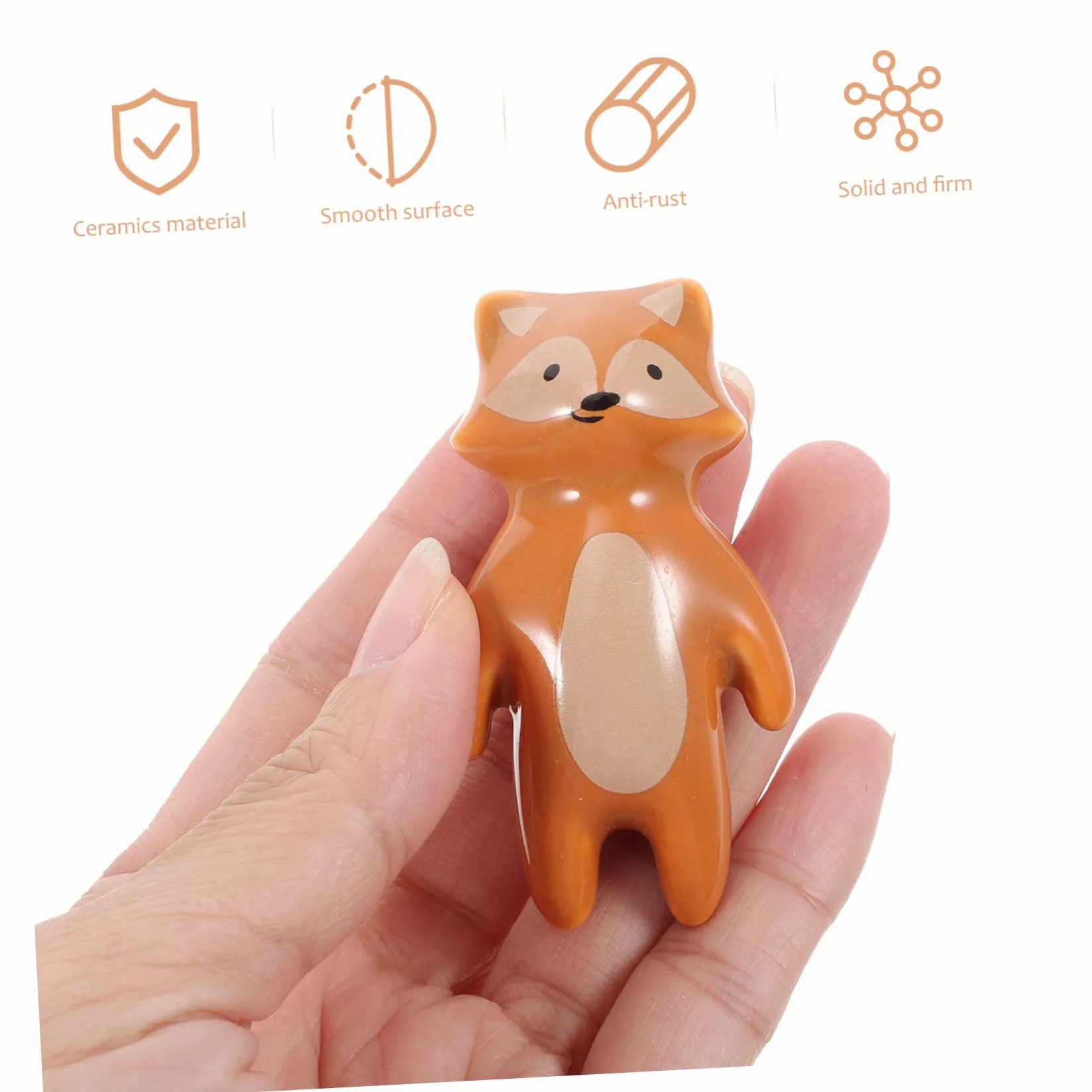 NUOBESTY Pomelli Facili da Installare a Forma di Animale in Ceramica 8 Pezzi Decorativi per Armadio e Mobile per Camera dei Ragazzo Ragazza