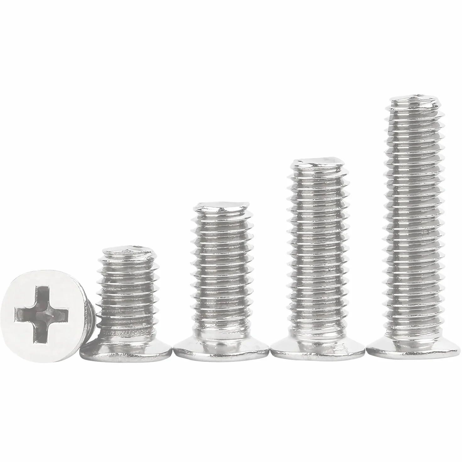 Viti a Testa Svasata M3x6mm Acciaio Inossidabile Phillips 20 Pezzi