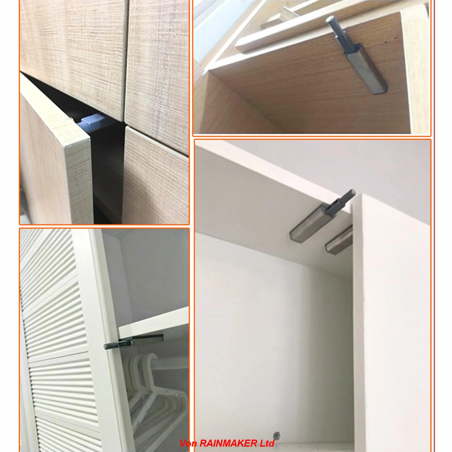 Magnetico Push to Open Apri Cancello Pressione Porta Gancio Tocco Premere Chiusura Aperto per Mobile da Cucina Armadietto 10 Pezzi
