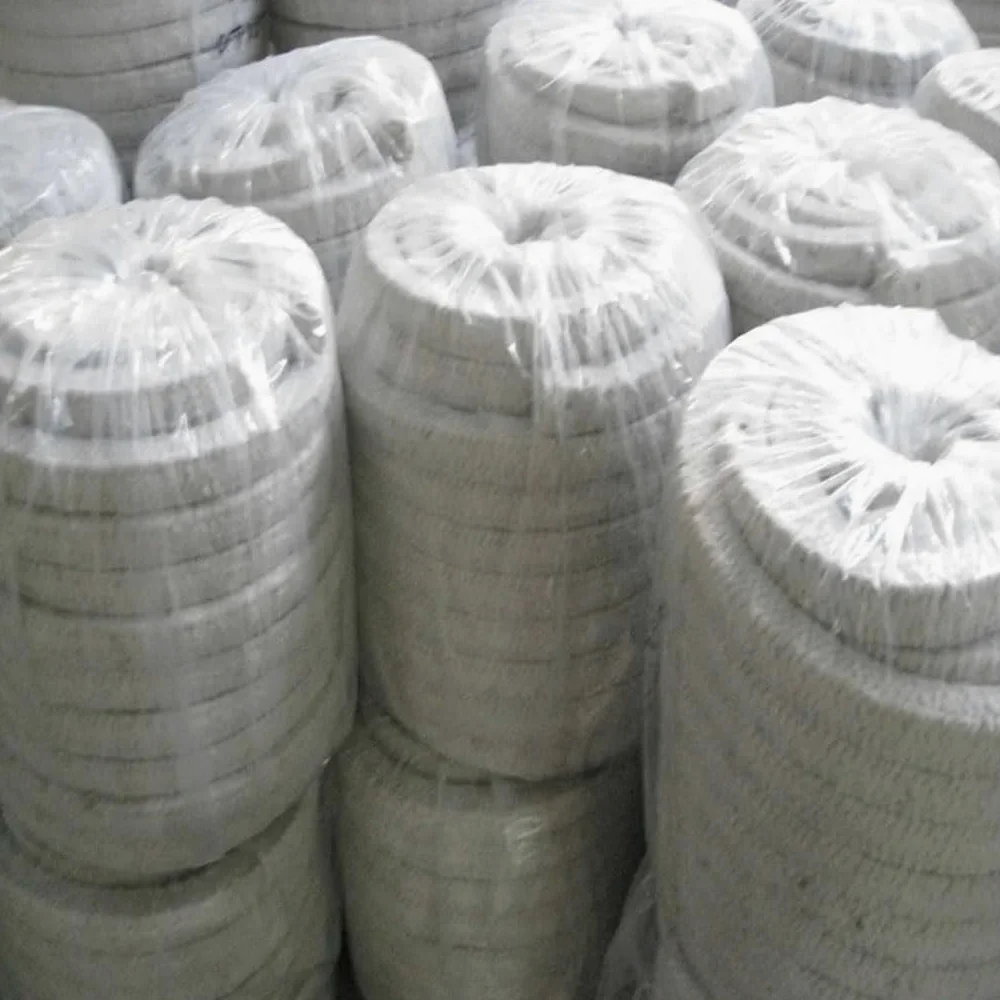 Corda Intrecciata in Fibra Ceramica Senza Amianto da 1 M 1260 ℃ A1 Striscia di Tenuta for Porta del Forno Incombustibile, Dimensione Quadrata 6-35 Mm(25x25mm)
