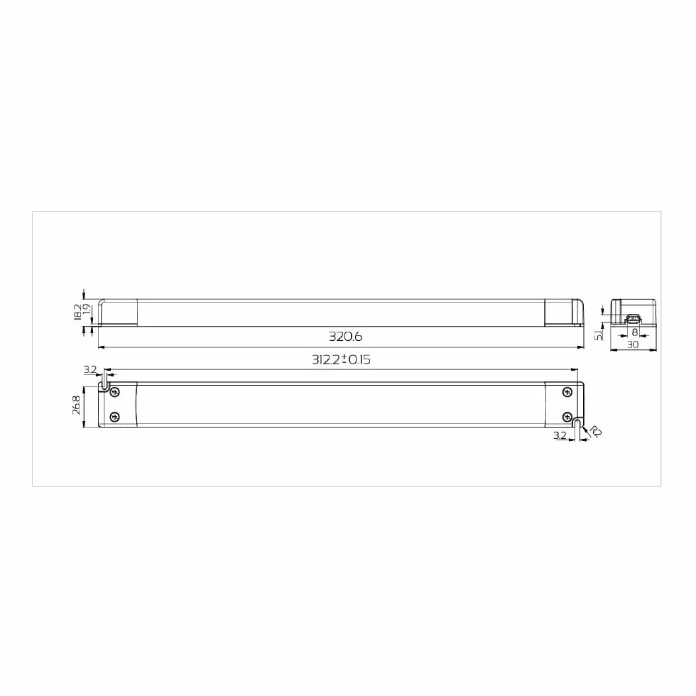 Alimentatore Snappy Ultra Sottile IP20 100W 24V