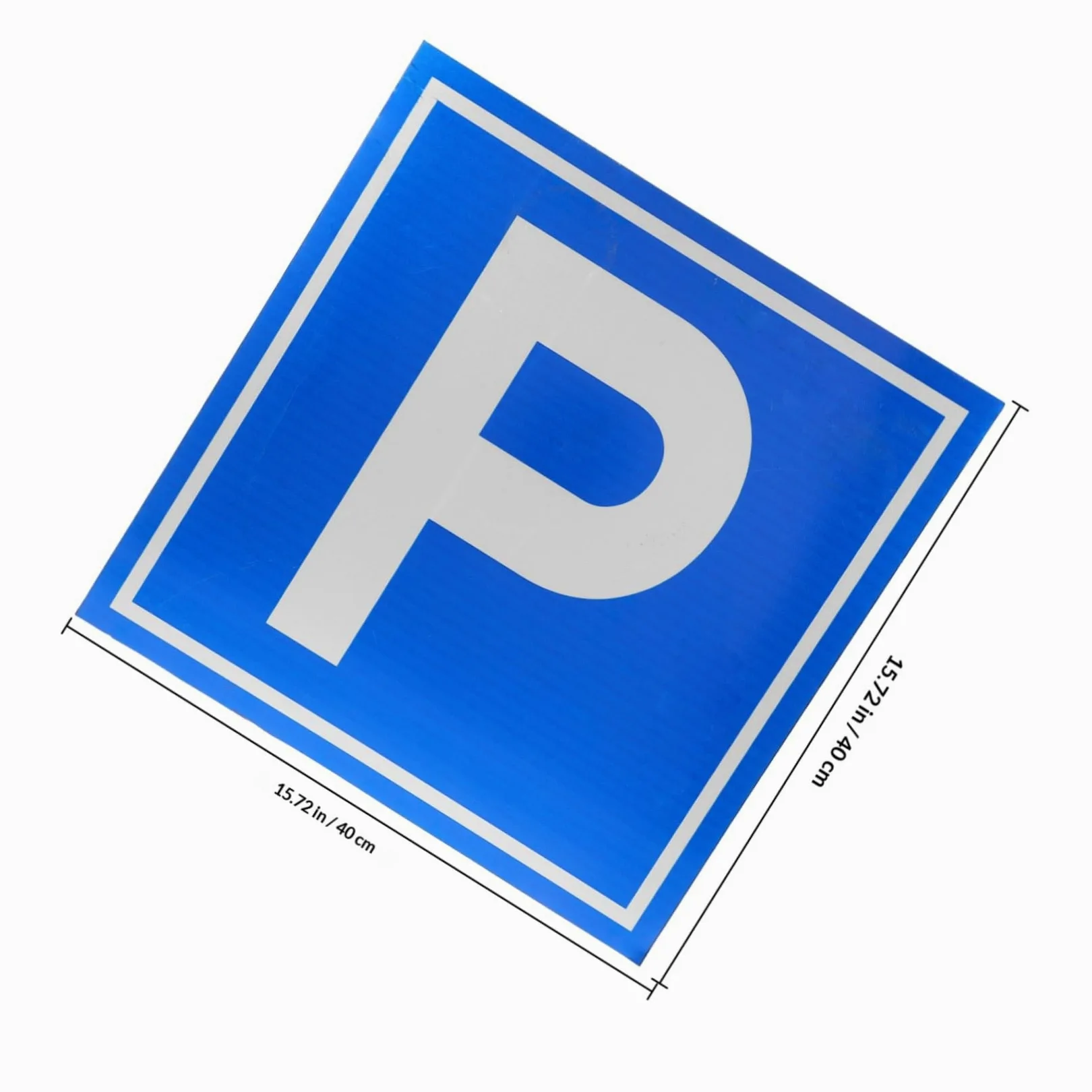 Cartello di Sicurezza Simbolo P in Lega di Alluminio Blu per Parcheggio | Uso per Aree di Sosta e Spazi Segnaletica Chiara, Installazione Semplice, Visibilità Elevata