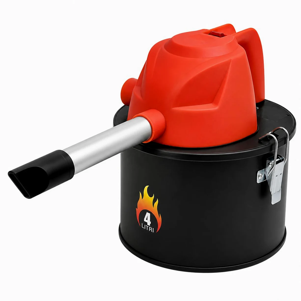 Mini Aspiracenere e Soffiatore 2 in 1 600W 4L Portatile per Stufe a Pellet BBQ Camino con Becco Alluminio 23 cm