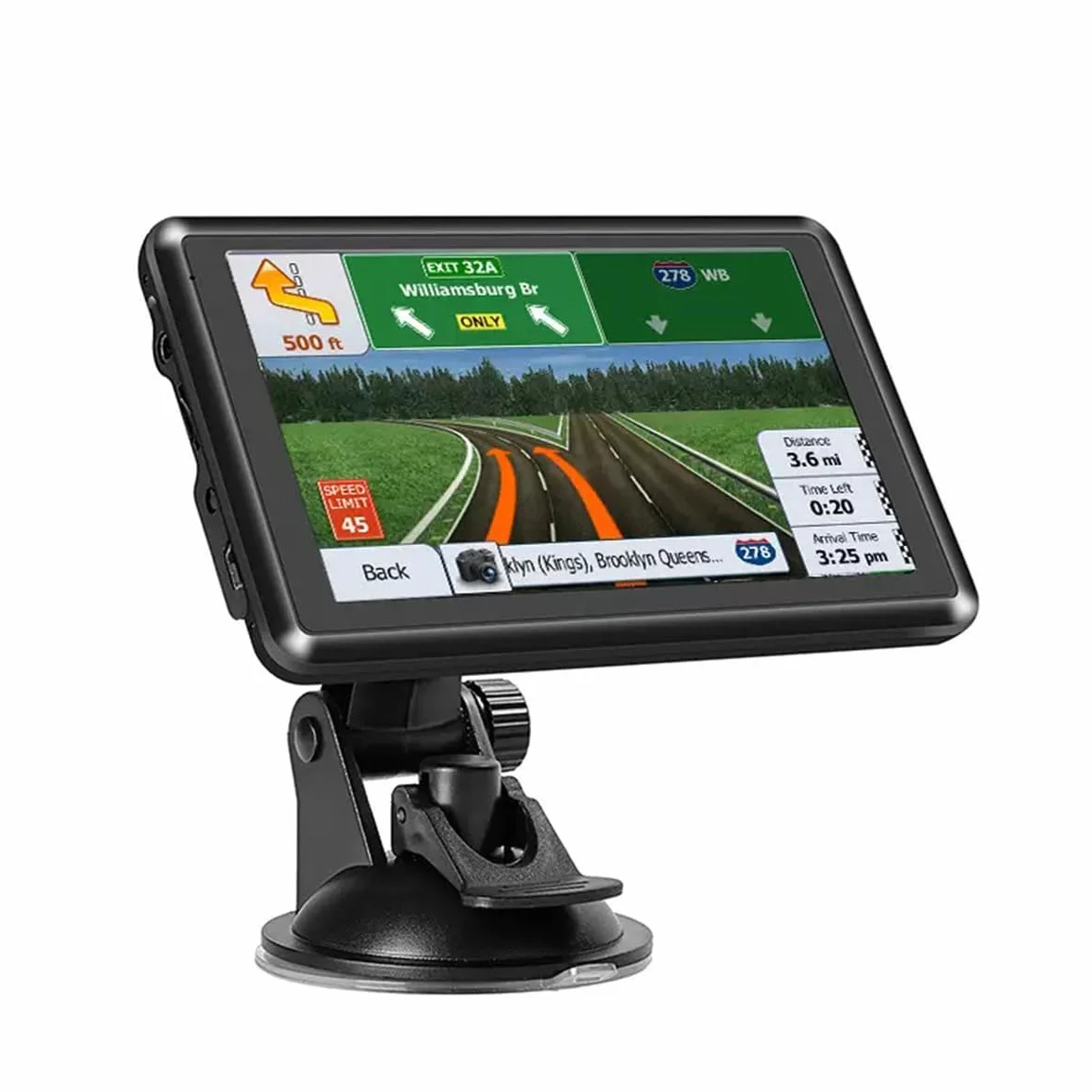 Navigatore GPS da 5 pollici per auto e camion 2026 - Navigatore touchscreen con mappe del Regno Unito e Europa, aggiornamenti mappe gratuiti a vita, trasmissione vocale, avviso autovelox, unità GPS