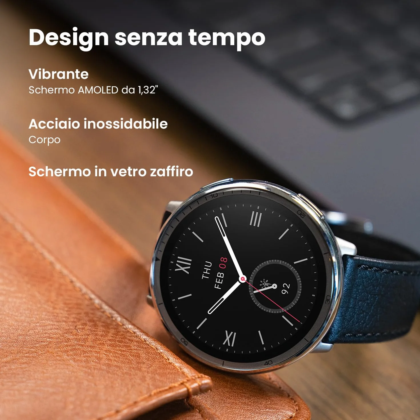 Amazfit Active 2 Smart Watch 44mm, Pagamento NFC, AI, Controllo Vocale, GPS e Mappe Gratuite, Batteria da 10 Giorni, 160+ Modalità Sportive, Resistente all'Acqua 5 ATM per Android e iPhone