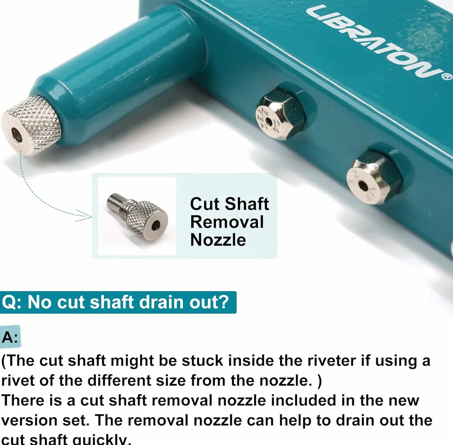 Libraton Rivettatrice Manuale 4 in 1 Pistola per Rivetti con 100 Rivetti Alluminio e 4 Punte HSS
