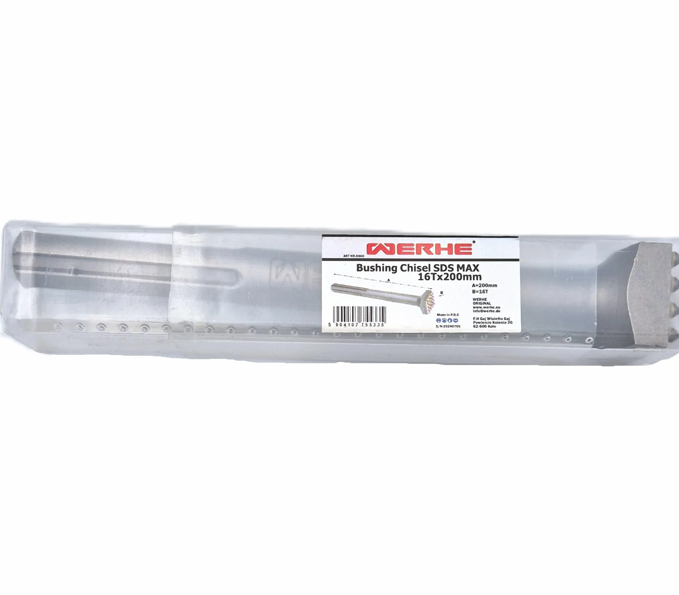 Scalpello a punte SDS MAX 16 denti 200 mm per calcestruzzo e pietra