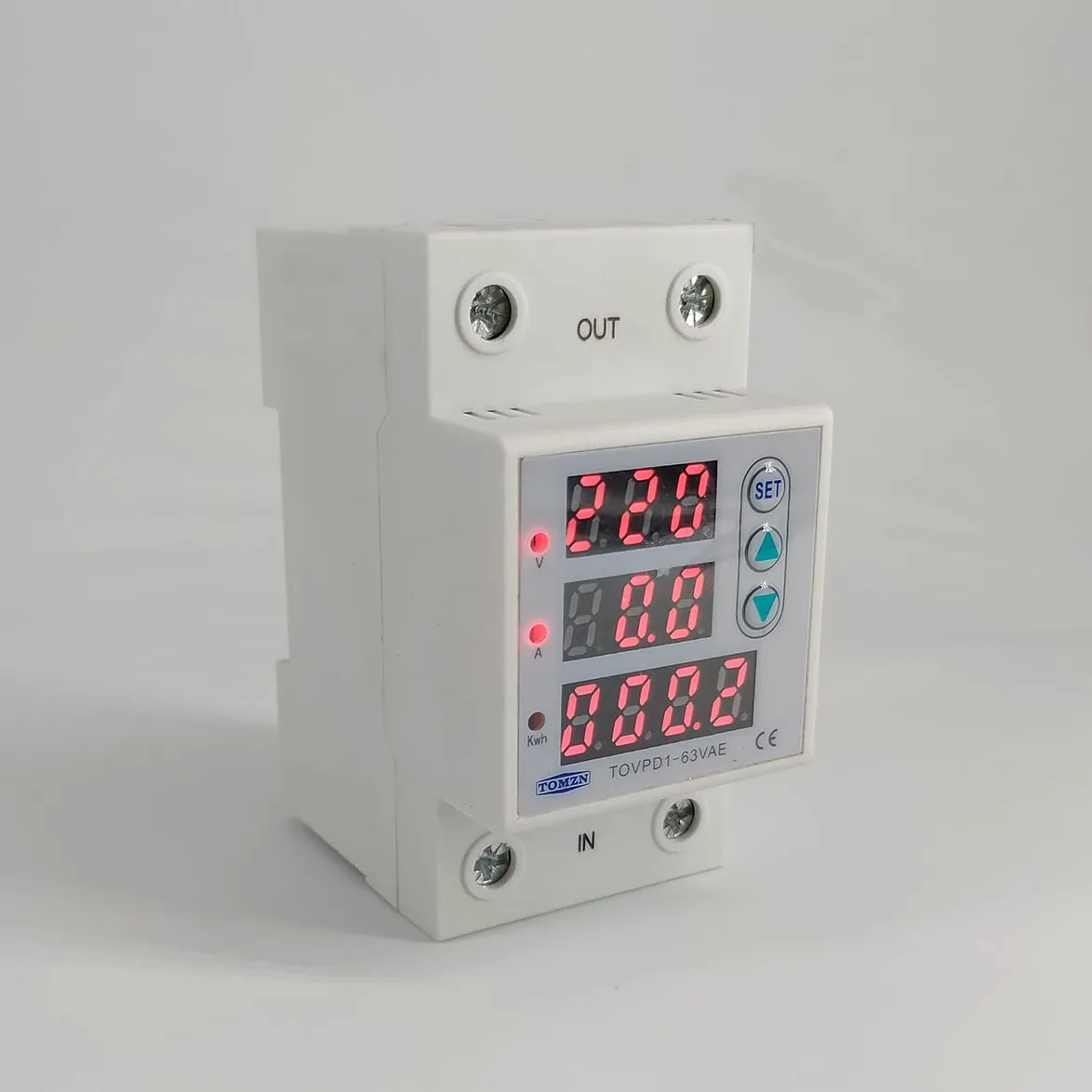 Interruttore Magnetotermico Differenziale 6. 3a 230V 3in1. Display guida DIN regolabile e sotto la tensione del relè dispositivo di protezione protettivo con da corrente
