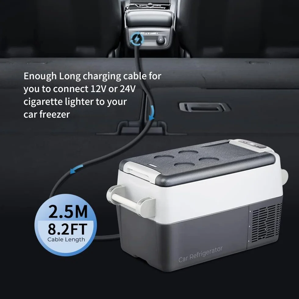 Adattatore di alimentazione da 12 V/24 V CC, caricabatteria da auto per Alpicool CF35, CX30, CX40, T36, G22, Waeco CFX-35, CDF-36, CDF-26, CF-50, cavo di prolunga per frigorifero Mobicool MCF40 FR40