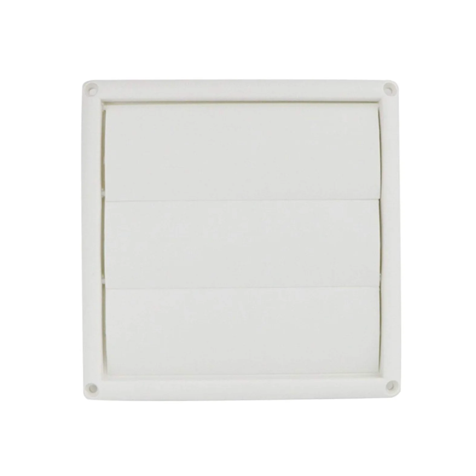Griglia di ventilazione a parete in plastica | Bianco: scarico con feritoia in plastica for condotto a parete e ventilatore