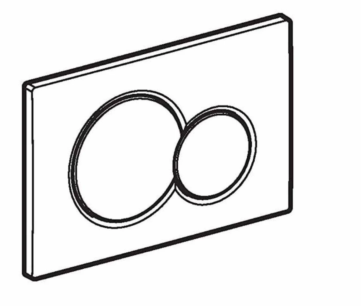 GEBERIT Placca bianca Sigma 01 115.770.11.5 per cassetta incasso