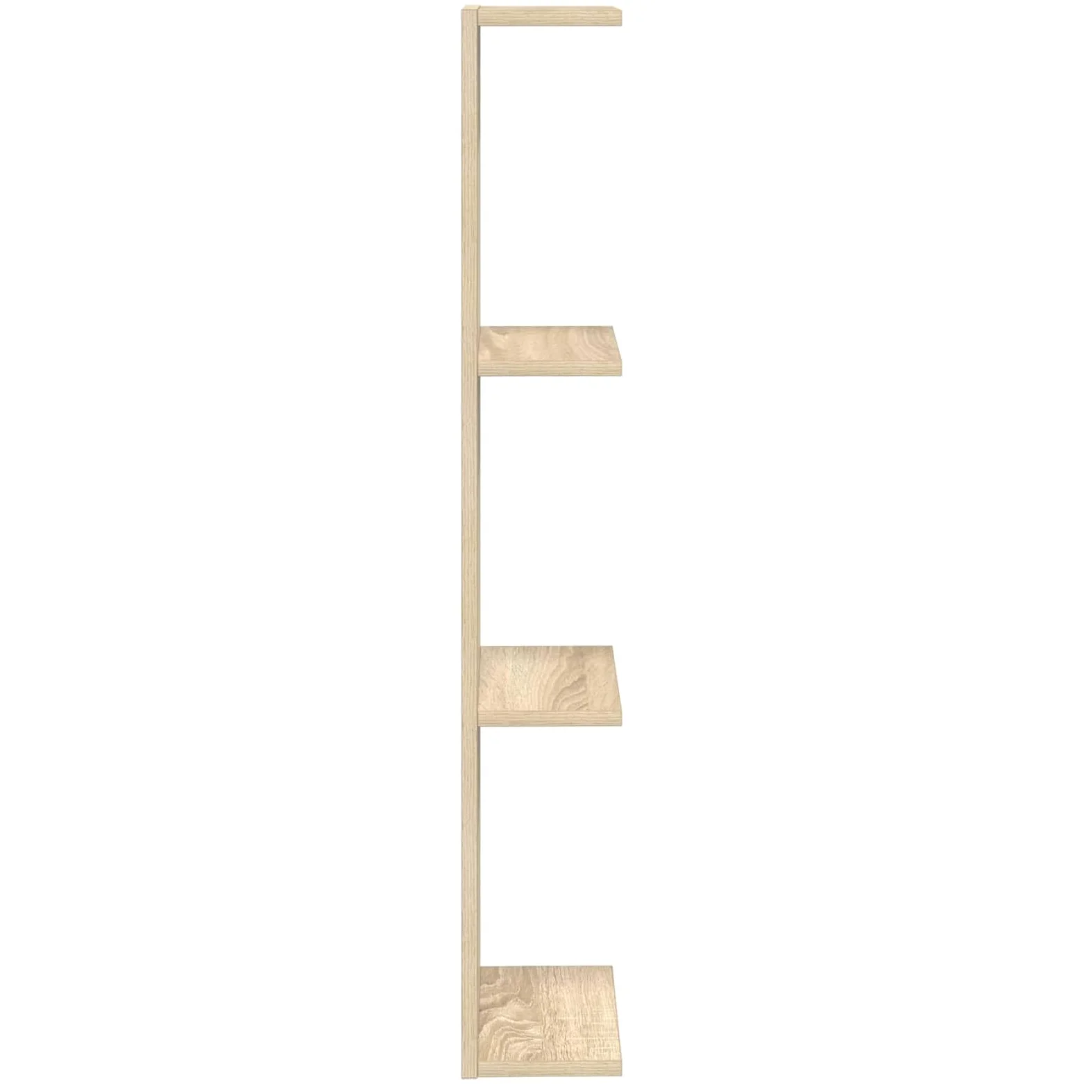 2 mensole da parete in rovere Sonoma, 22 x 15 x 100 cm, per soggiorno, camera da letto, cucina, bagno, corridoio, bambini, ufficio, salvaspazio, decorazione