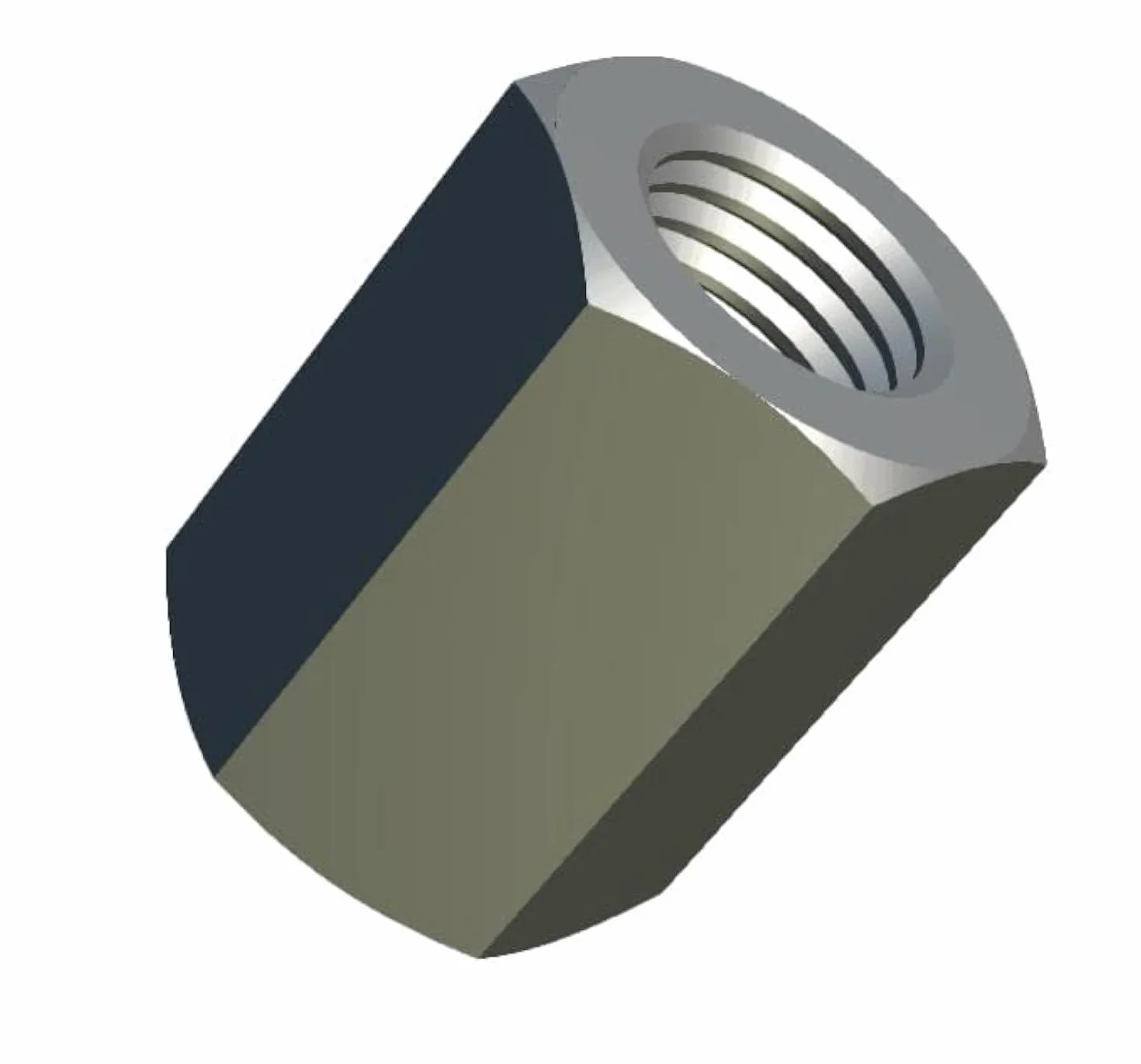 M5 Dadi di Accoppiamento Esagonali 15mm 8mm Acciaio Inossidabile DIN 6334 10 Pezzi