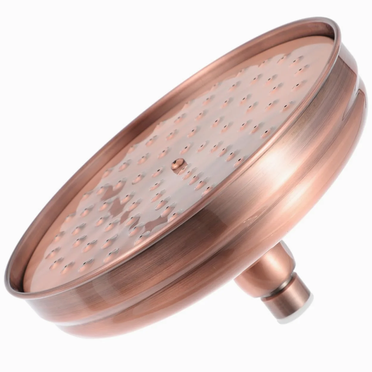 Housoutil Soffione Doccia in Rame Antico 7.87 Pollici Soffione Doccia Vintage Con Ugelli in Silicone Per Bagno Stile Retrò Facile Installazione E Alta Pressione Per Rilassanti Momenti