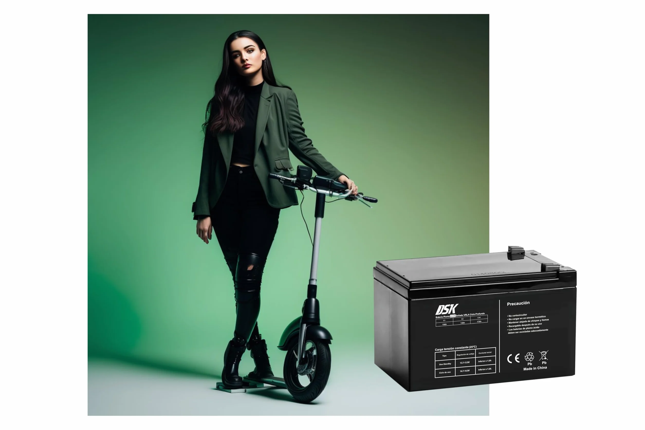 Batteria al piombo sigillata AGM ricaricabile 6V 4,5Ah per allarmi giocattoli recinzioni
