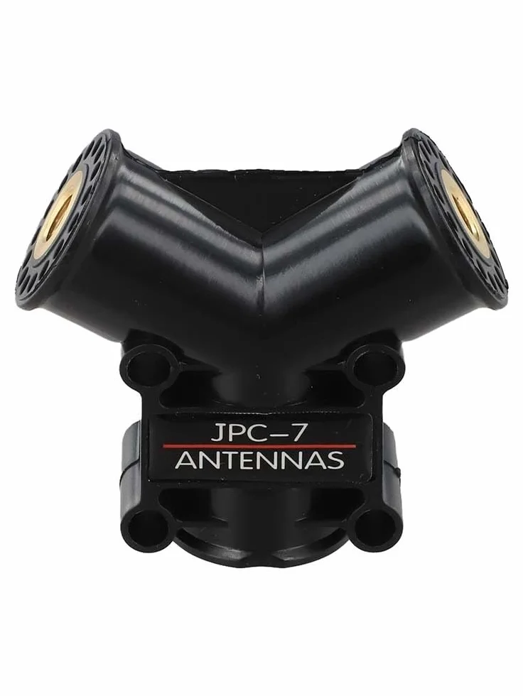 Base antenna a V per JPC-7 M10 5,58 m, supporto portatile in alluminio con filettatura M10 per comunicazioni radio esterne, nero