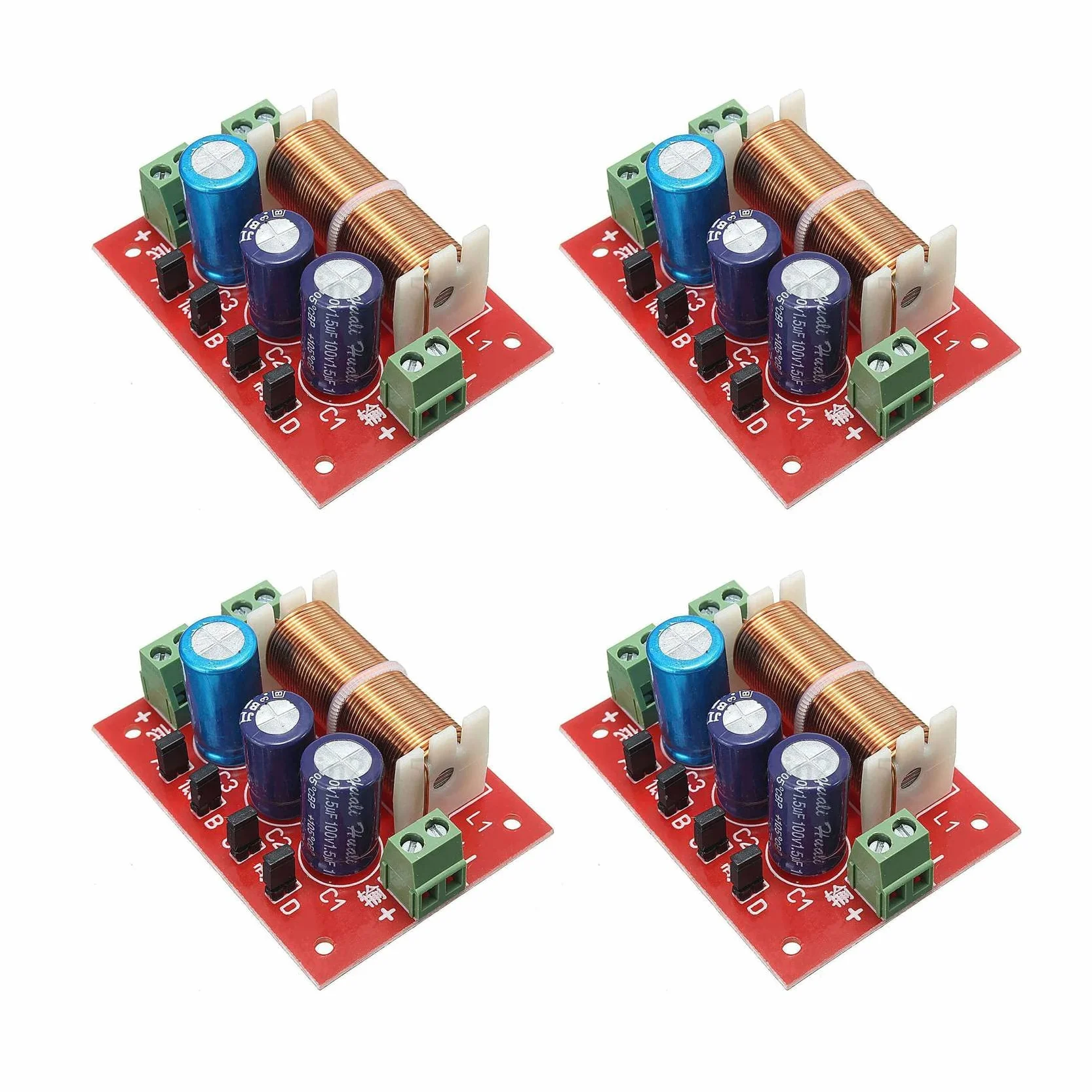 4X 400W Altoparlante Crossover 2 Vie Alto-Basso 4-16 Ohm Divisore di Frequenza per Altoparlante