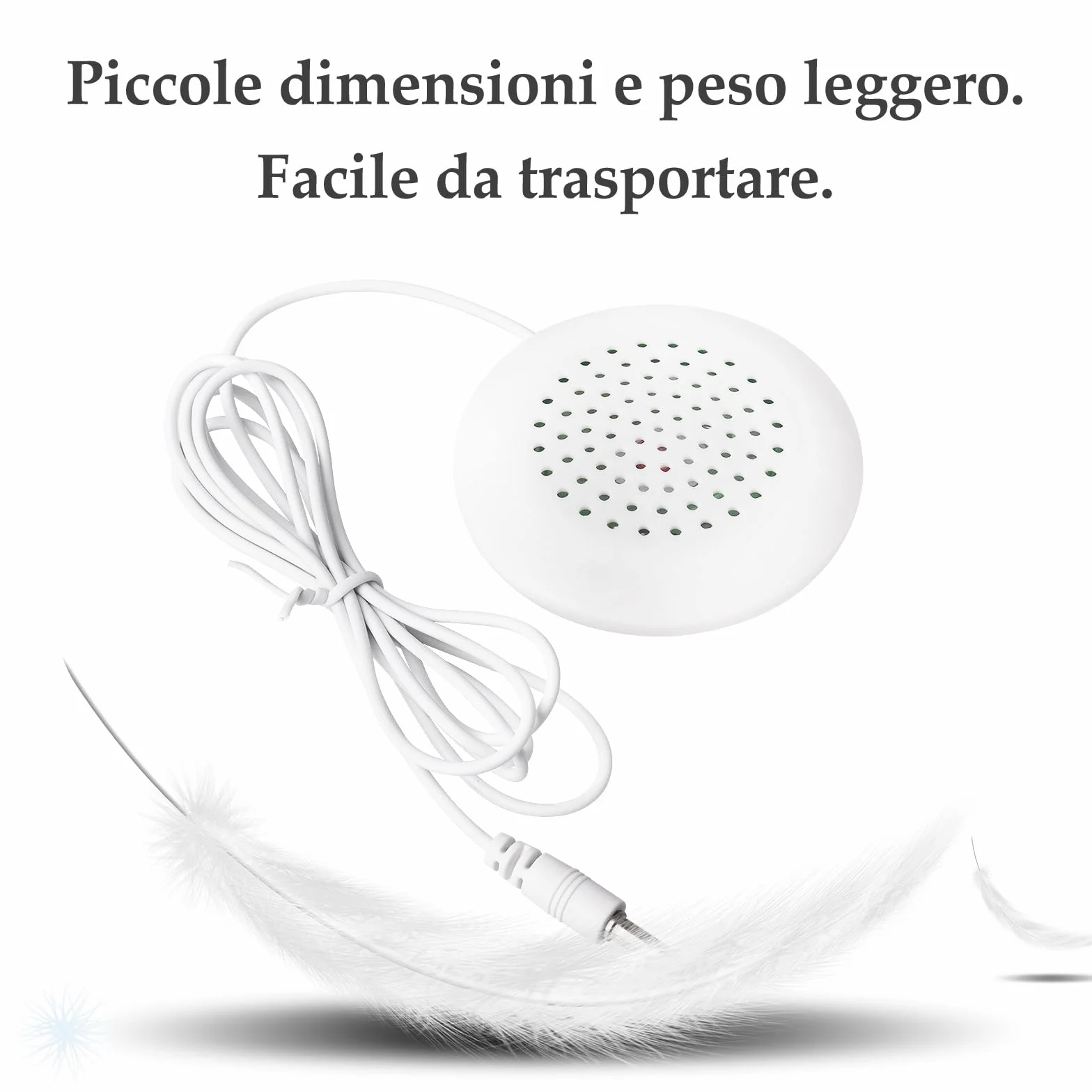 Altoparlante a Cuscino, Personale Portatile con Altoparlante Stereo HiFi, Mini Altoparlante da 3,5 mm per Addormentamento O Ipnosi, per MP3, MP4, Lettore CD, Telefono Cellulare e Altro