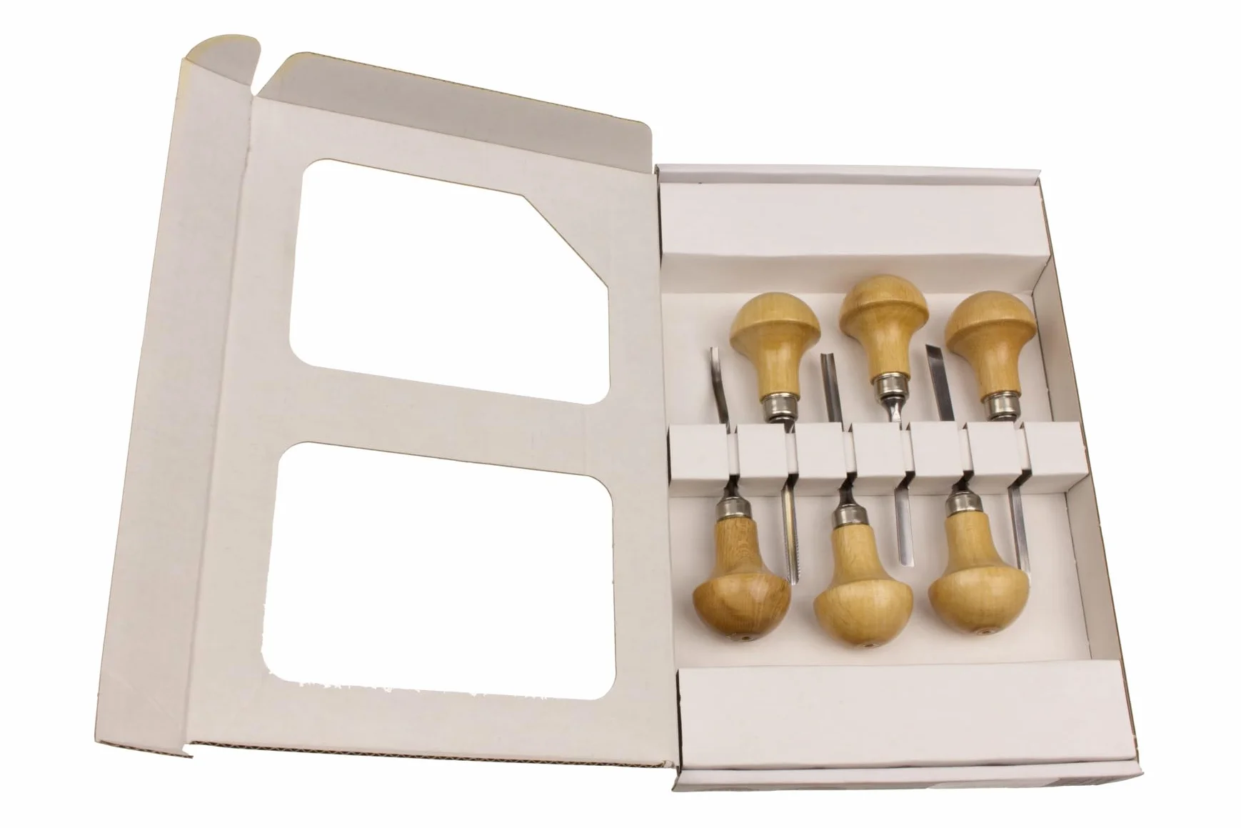 Stubai 580006 Set di Sgorbie 'Micro', 6 Pezzi