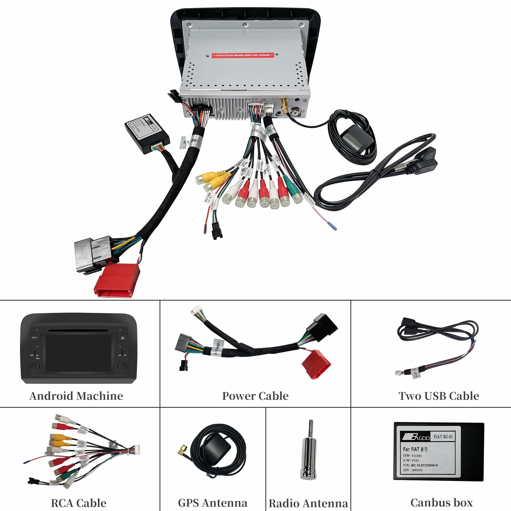 Kit radio touch screen da 6,2 pollici per Fiat Croma Stereo Autoradio Aggiungi CarPlay Android Navigazione automatica DVD Telecamere di backup Android 13 App Netflix Spotify Disney+ Hulu Twitch