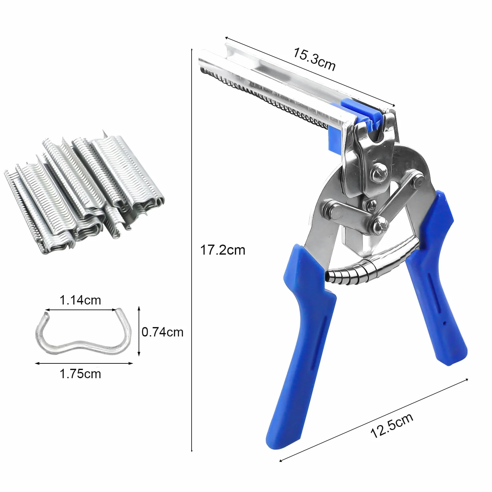 Pinza per anelli di maiale, pinza per recinzione rapida 600 clip M, strumenti manuali per gabbie animali