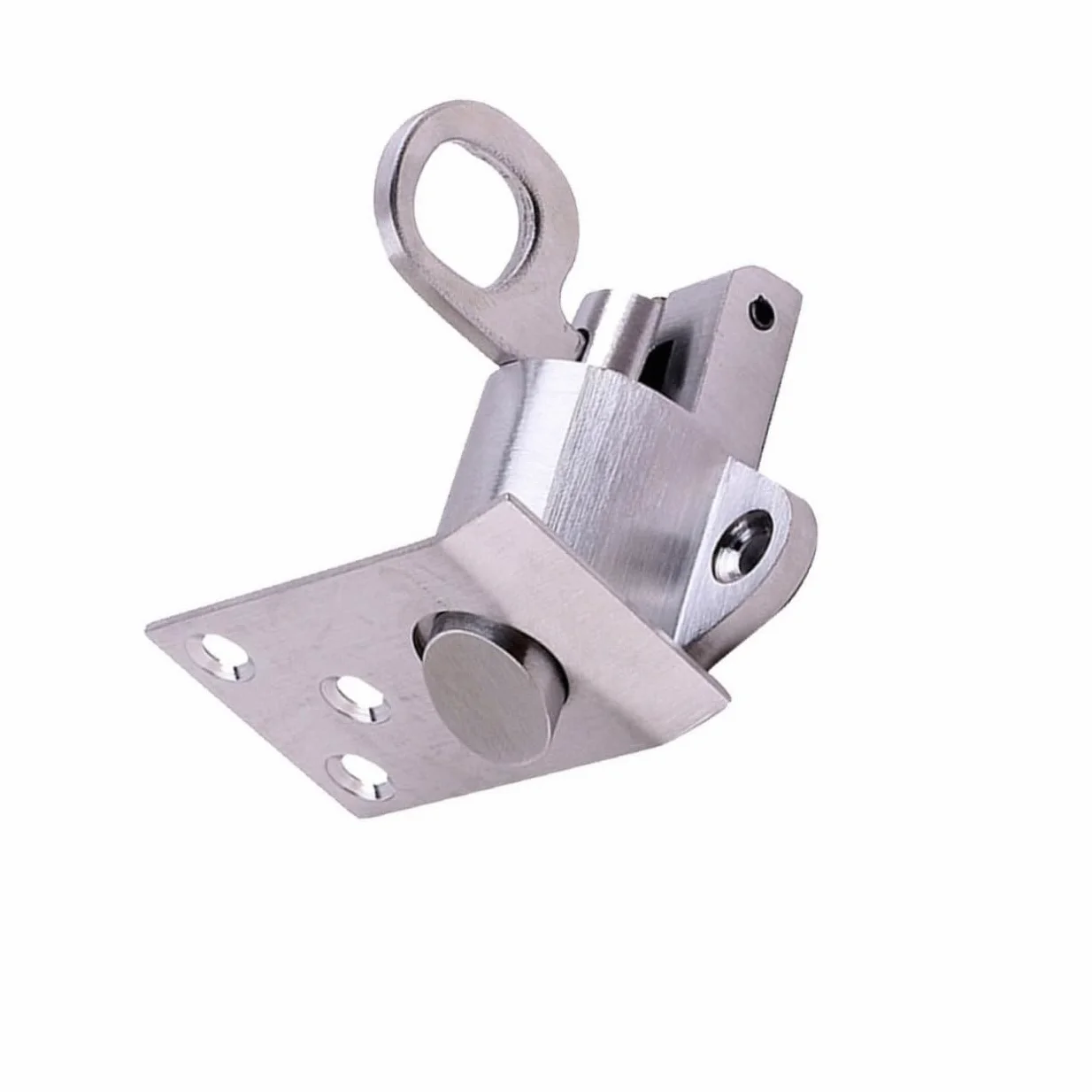 Mipcase 2 Pezzi bullone di sicurezza della porta acciaio inox serratura door lock bullone della molla della porta catenaccio della porta blocco di sicurezza delle porte Silver