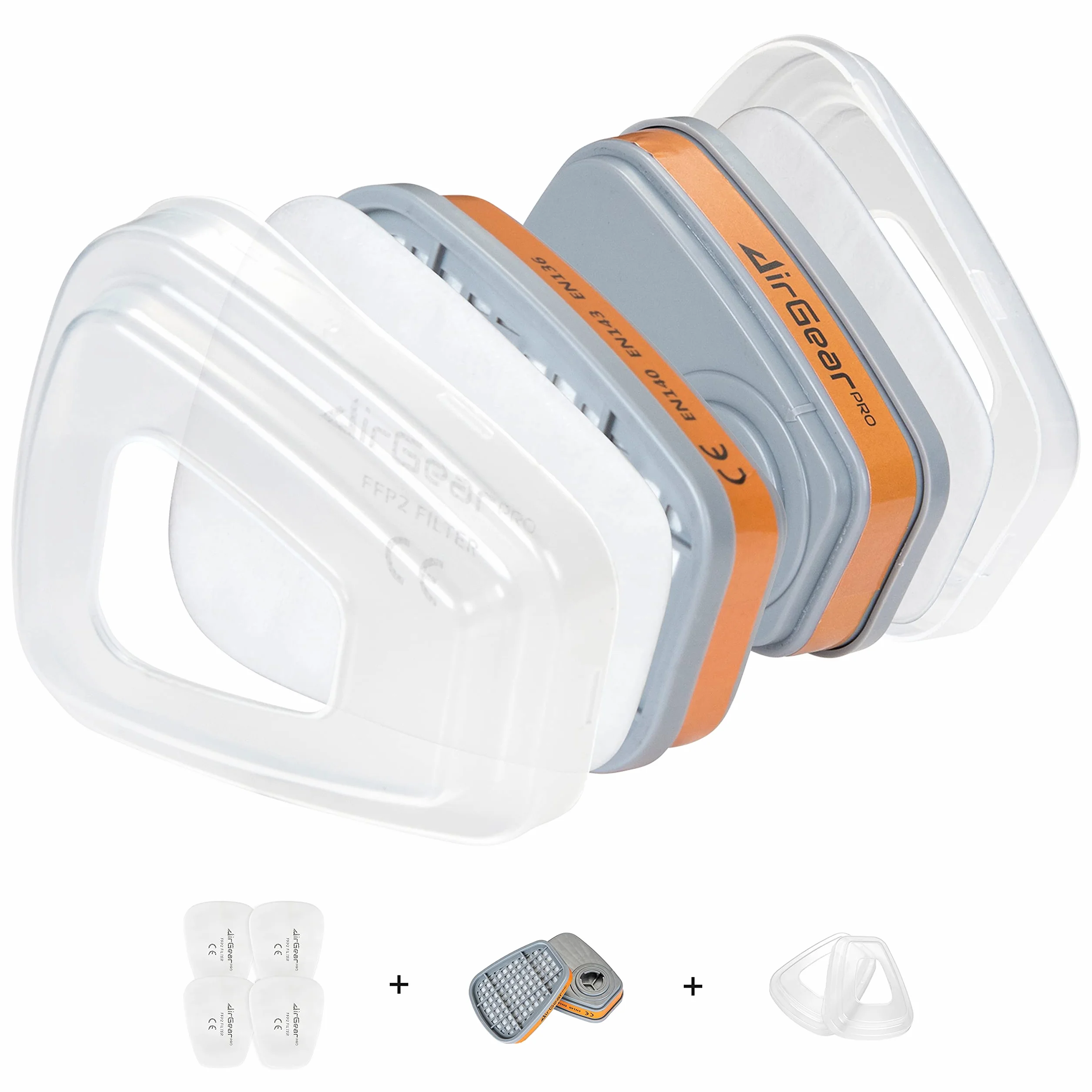 AirGearPro F-500 Filtri per Maschera G-500/M-500 Antigas Antipolvere Riutilizzabile