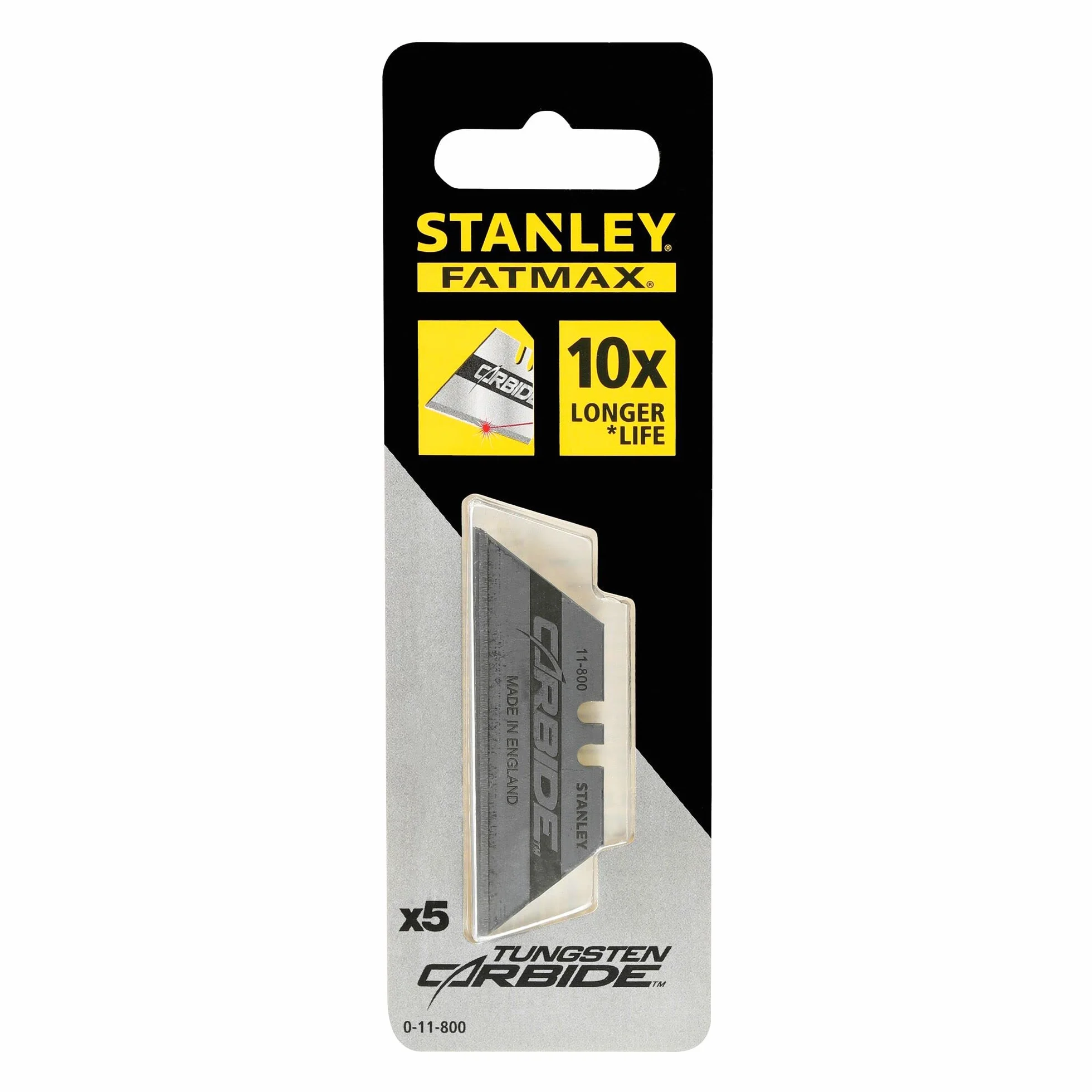 STANLEY 0-11-800 Lama a Trapezio al Carburo di Tungsteno, Set 5pz