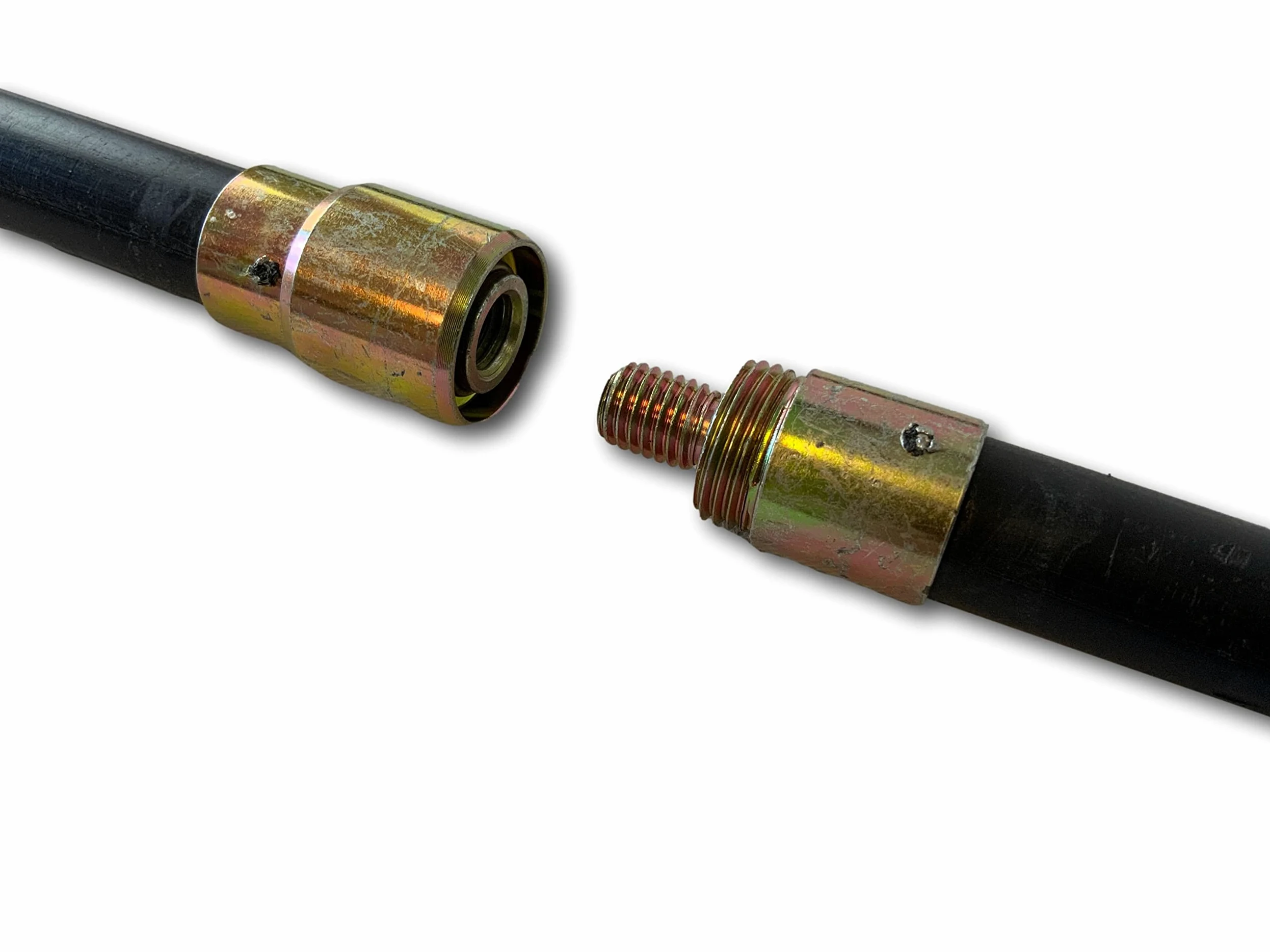 Kibros Kit spazzacamino iper pro intubata scovolo sintetico Ø 150 mm | Scovolo nylon rinforzato, 7 aste piene Ø 20 mm (6×2 m + 1×1 m), 13,25 m, per canne fumarie intubate.