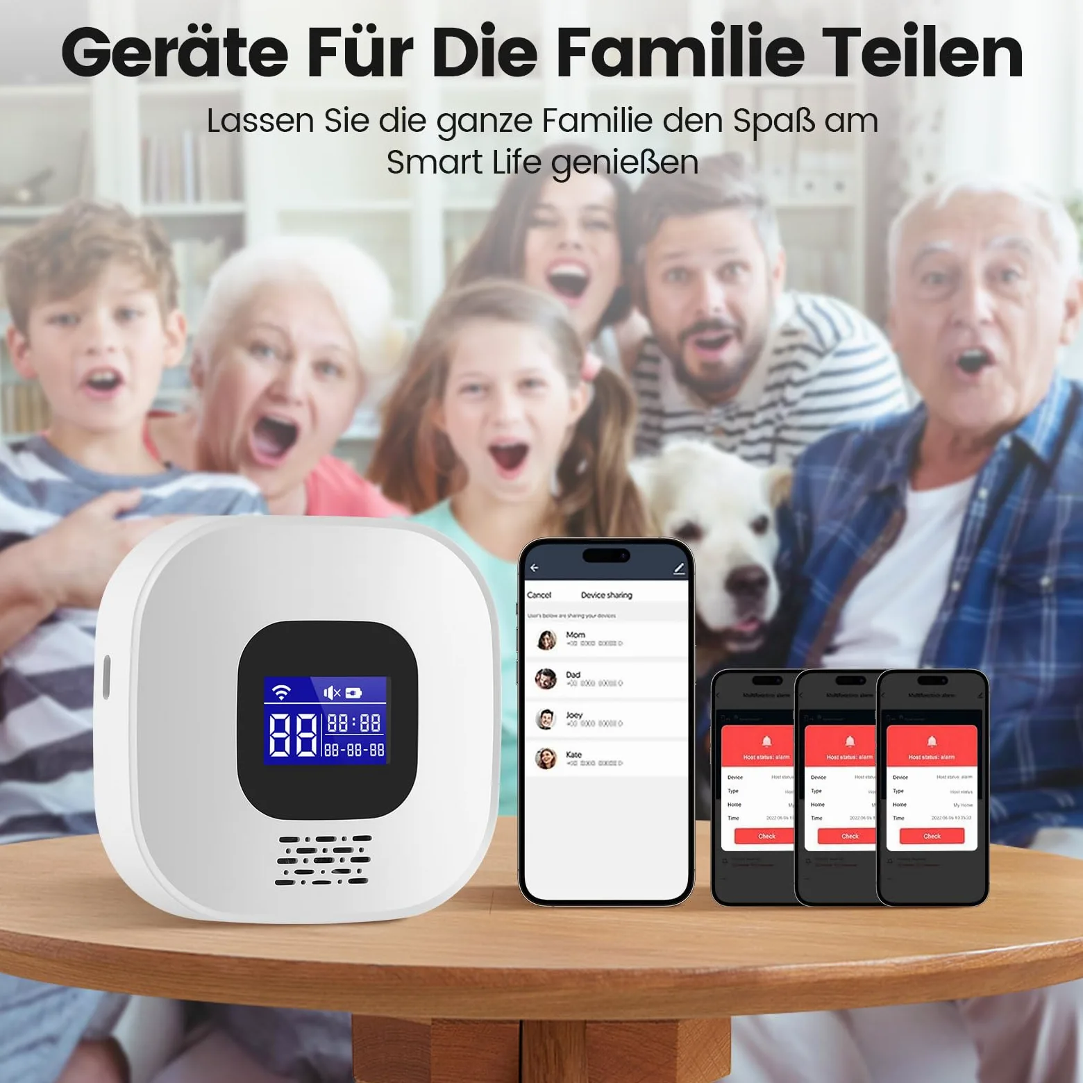 Pulsante di chiamata di emergenza per anziani, braccialetto WiFi di emergenza domestica per anziani, braccialetto di emergenza per pazienti e disabili, pulsante di allarme mobile