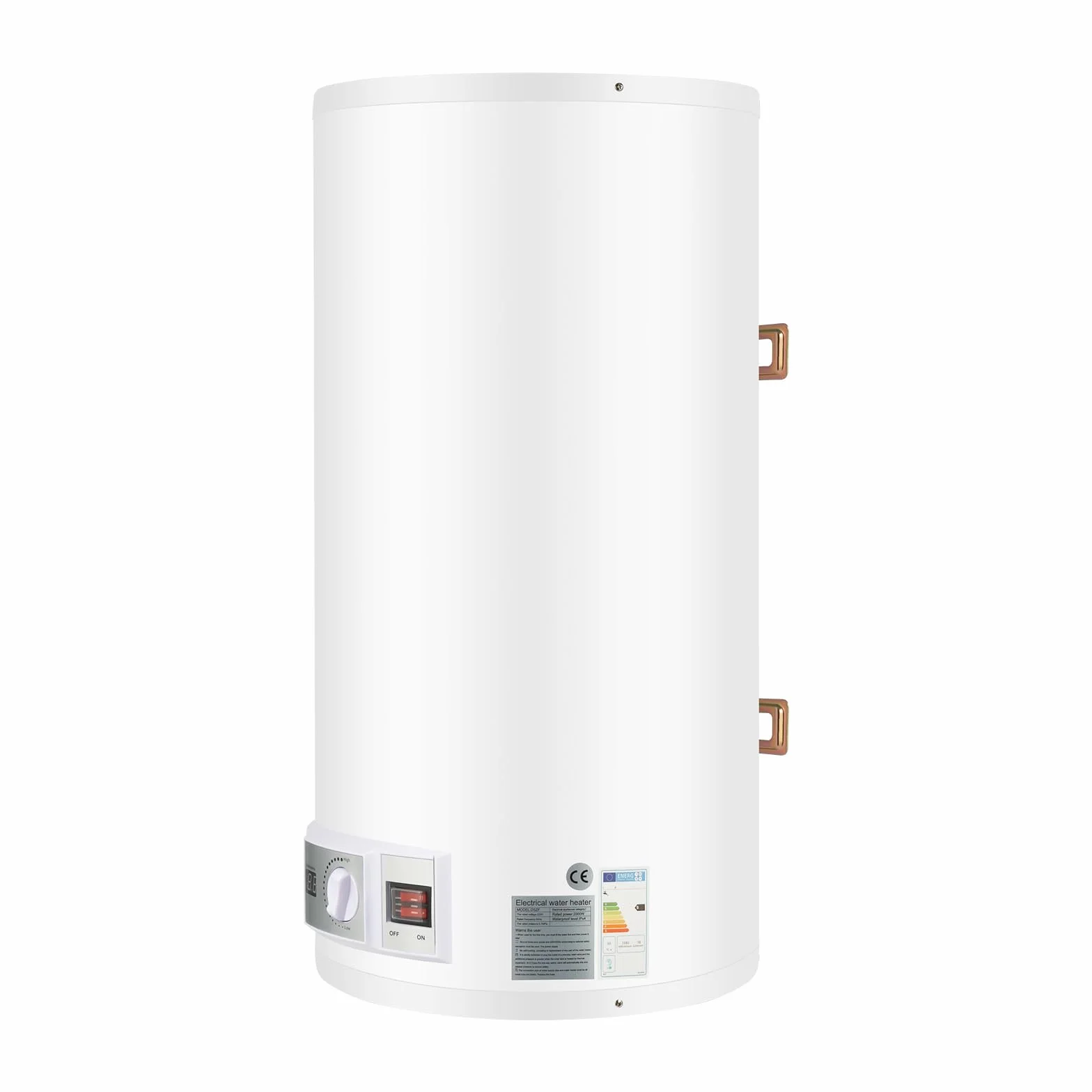 Scaldabagno istantaneo da 2000 W, 50 l, 220 V, scaldabagno elettrico, con indicatore di temperatura LED, controllo della manopola, per cucina e bagno