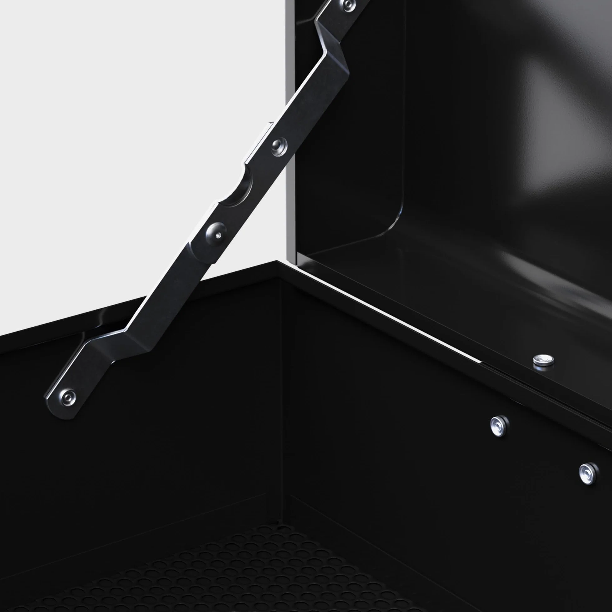 HOMCOM Cassetta Porta Attrezzi 6 Cassetti con Serratura, Acciaio Guide Sfera, 60x26x34 cm, Nero