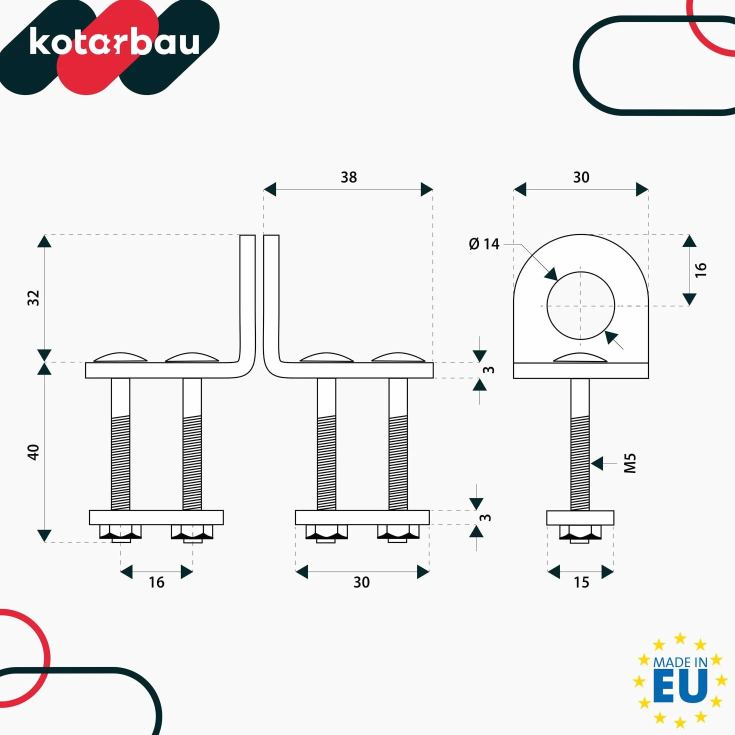 KOTARBAU Trappola 30 mm serratura per cantina di sicurezza con lucchetto