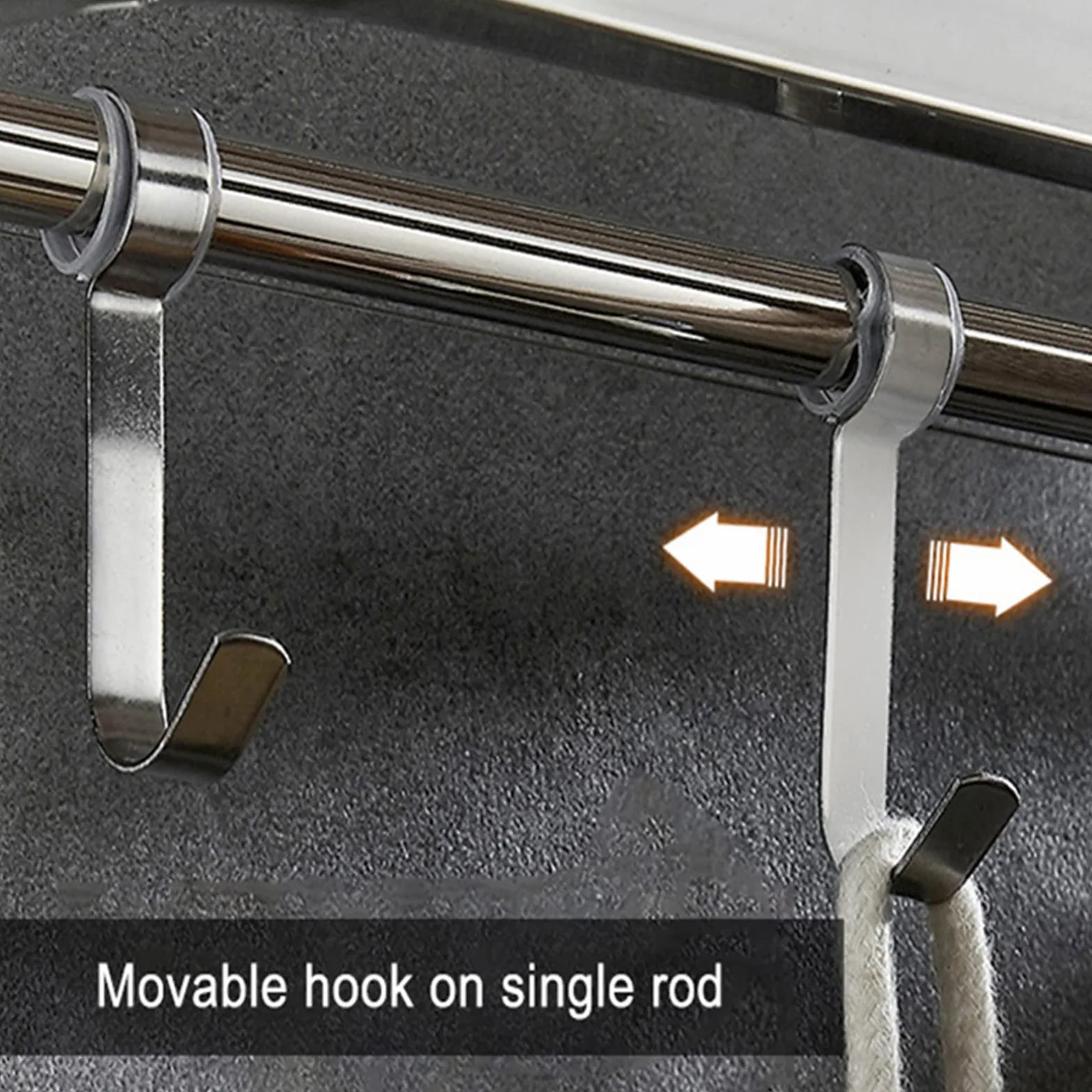Portasciugamani da parete in acciaio inox, 40 cm, da bagno, stile hotel, design resistente ed elegante, perfetto per uso domestico o in hotel