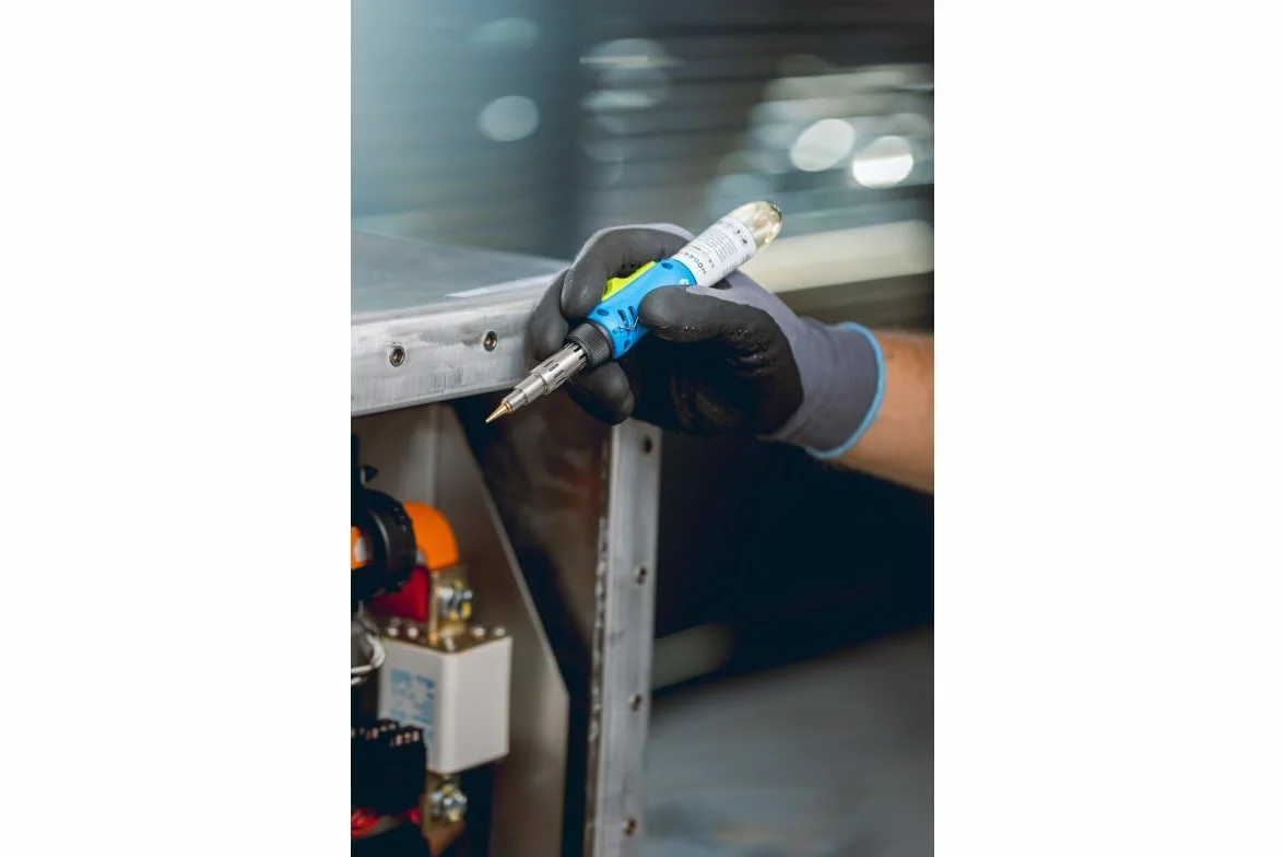 HÖGERT TECHNIK Saldatore a gas 3 in 1 220 W accensione piezoelettrica 400 °C 1300 °C 550 °C butano propano compatto ergonomico 40 minuti