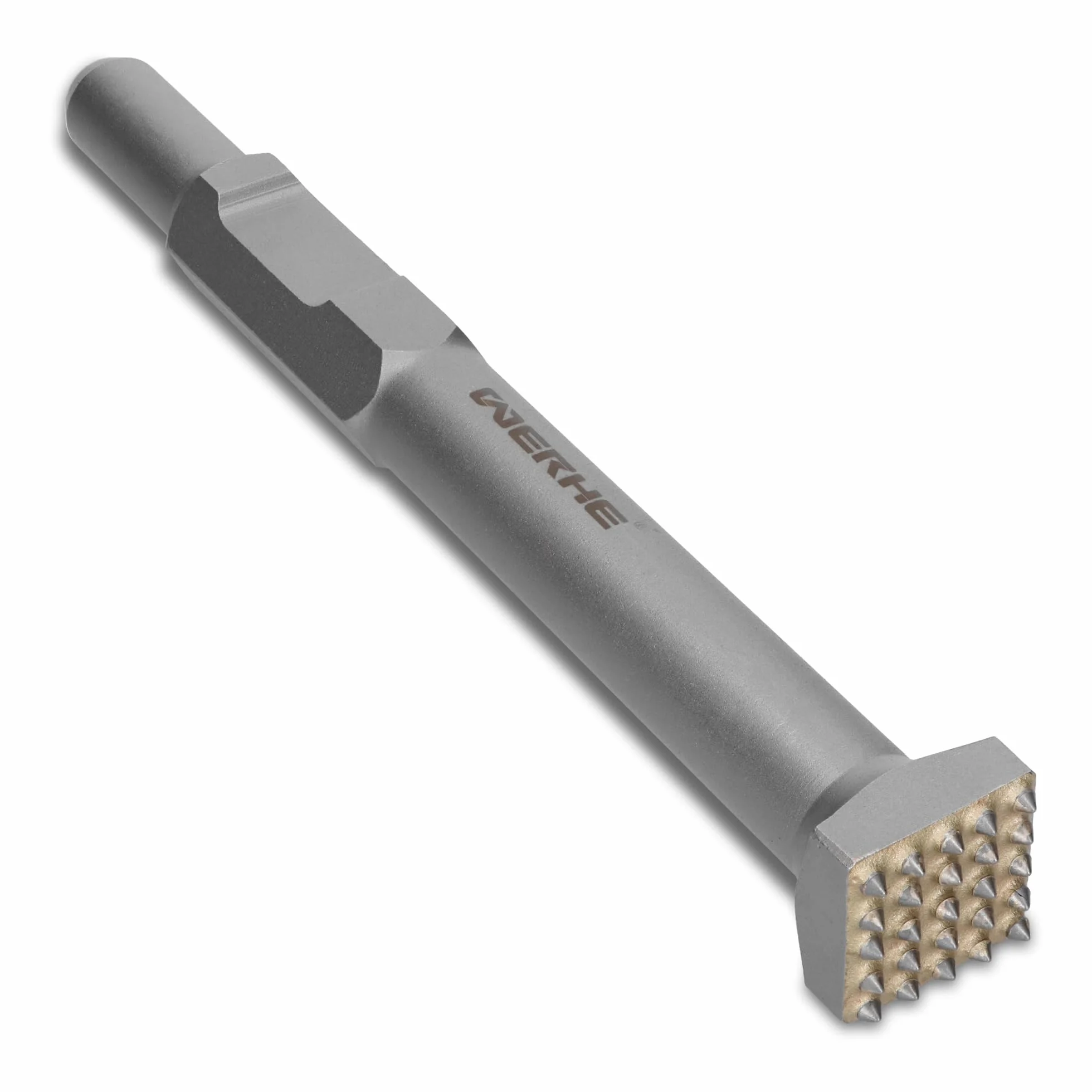 WERHE Bocciardatore HEX30 25 denti 300 mm quadrato utensile a scalpello per calcestruzzo