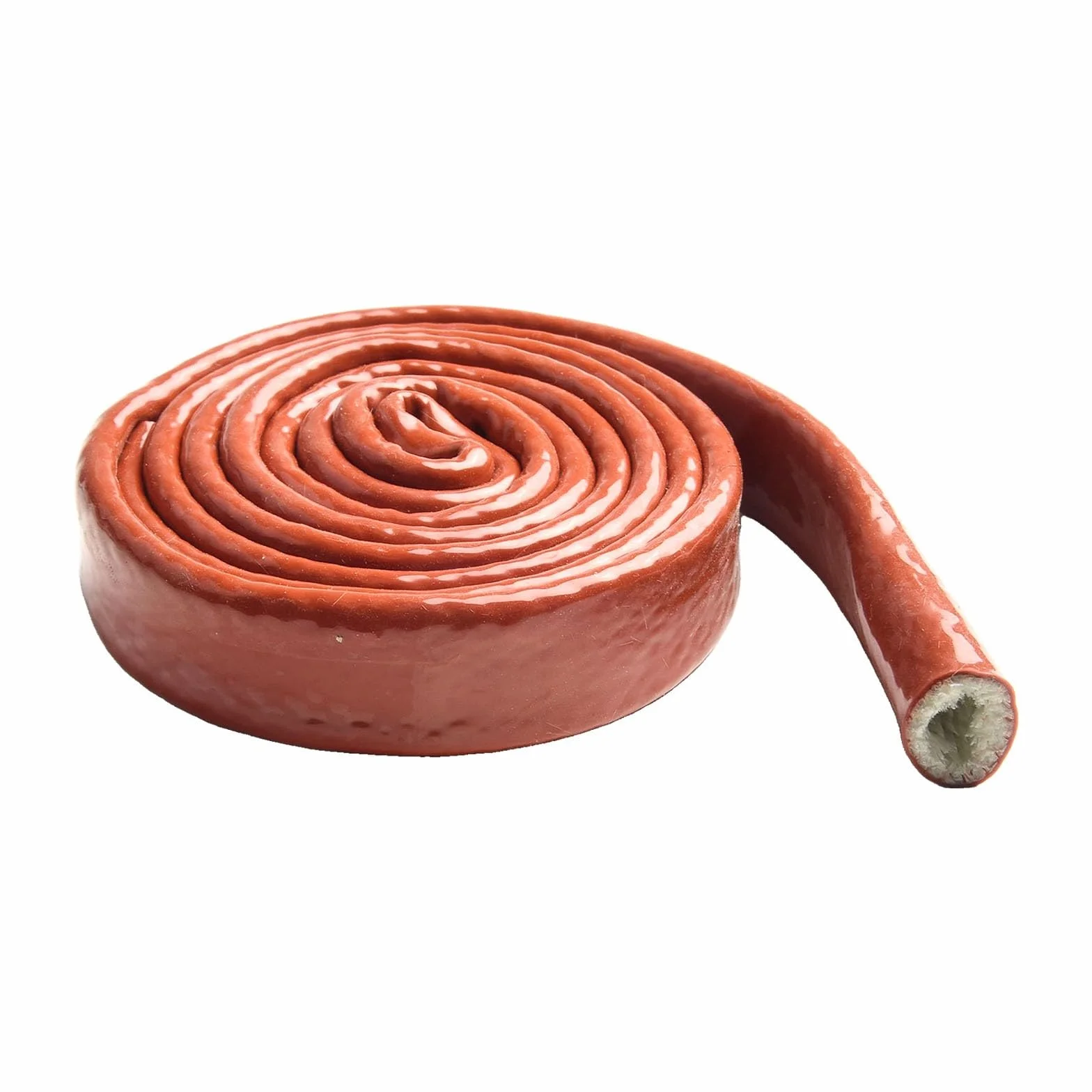 Guaina protettiva per cavi in fibra di vetro in silicone resistente al calore, protezione per condutture resistenti al fuoco ad alta temperatura, 1,5 m (10 mm)