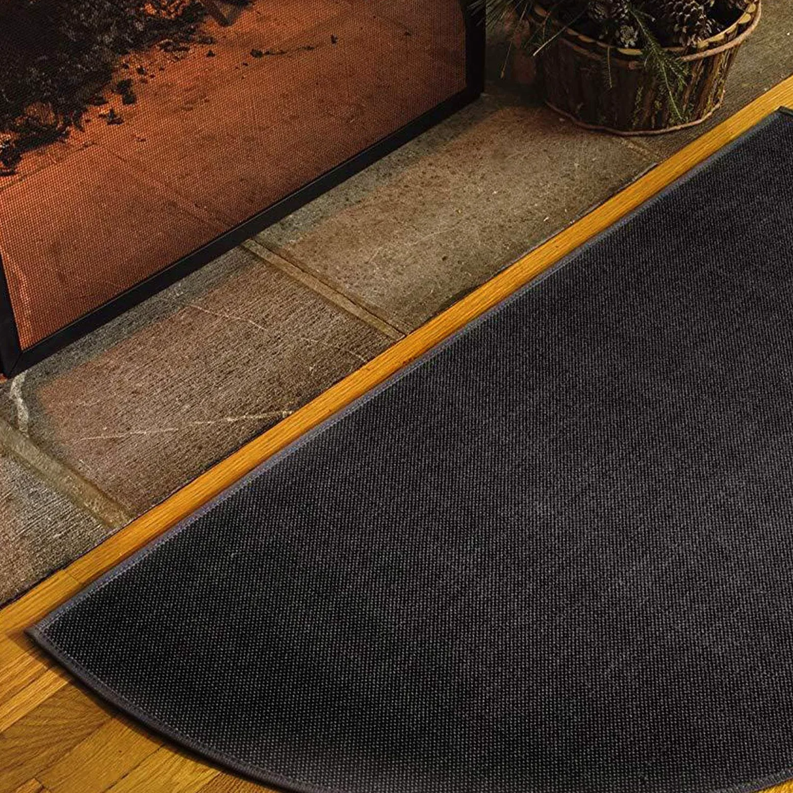 Tappetino ignifugo per camino, barbecue, barbecue, patio e cortile, ignifugo, resistente agli schizzi, tappeto in fibra di vetro antiscivolo (100 x 150 cm)