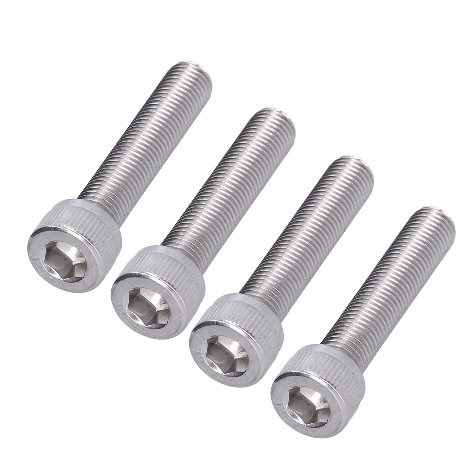 Bullone Esagonale M10x1.25 A2 Acciaio Inossidabile Vite a Passo Fine 4 Pezzi