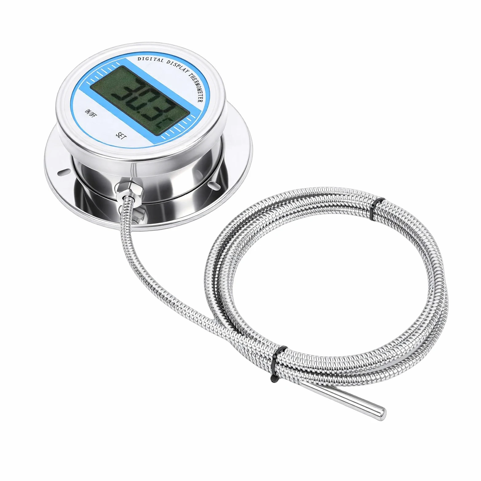 Karlak Termometro Digitale in Acciaio Inossidabile Sonda Impermeabile Ad Alta Precisione per Cucinare per Uso Industriale da -50 a 200 ℃