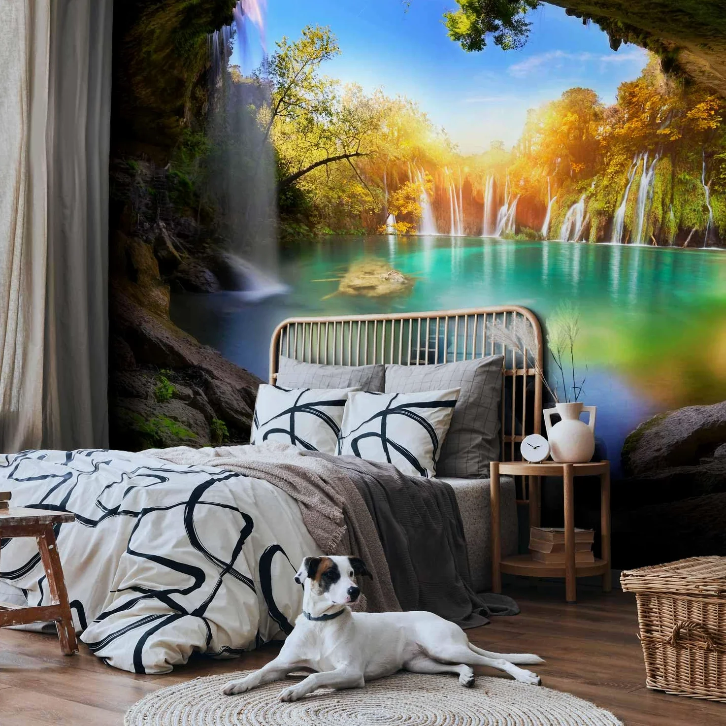 murando - Carta da Parati Moderna per Soggiorno, Paesaggio, 200x140 cm | Fotomurali in TNT, Decorazione da Muro XXL, Poster Giganti da Parete, Grotte, Produzione Europea