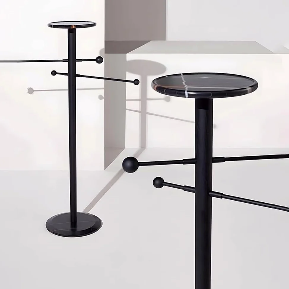 Portasciugamani Autoportante Portasciugamani Mobile in Marmo da Terra for Bagno Moderno, Staffa for Bagno, portasciugamani in Stile Semplice e di Lusso Leggero Portasciugamani da Terra(Nero)