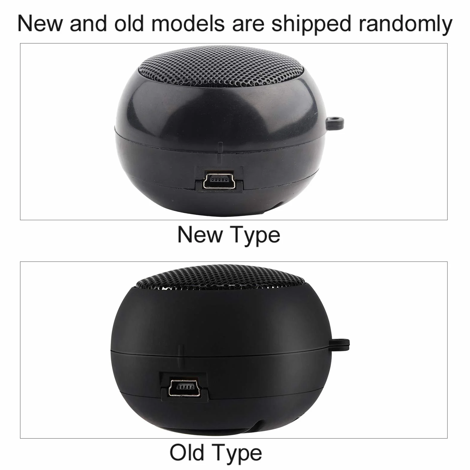 Goshyda Mini Altoparlante, Altoparlante Retrattile Portatile Leggero da Viaggio USB da 3,5 mm a Bassa Potenza con Batteria, per MP3, MP4, MP5, telefoni cellulari, Computer(Nero)
