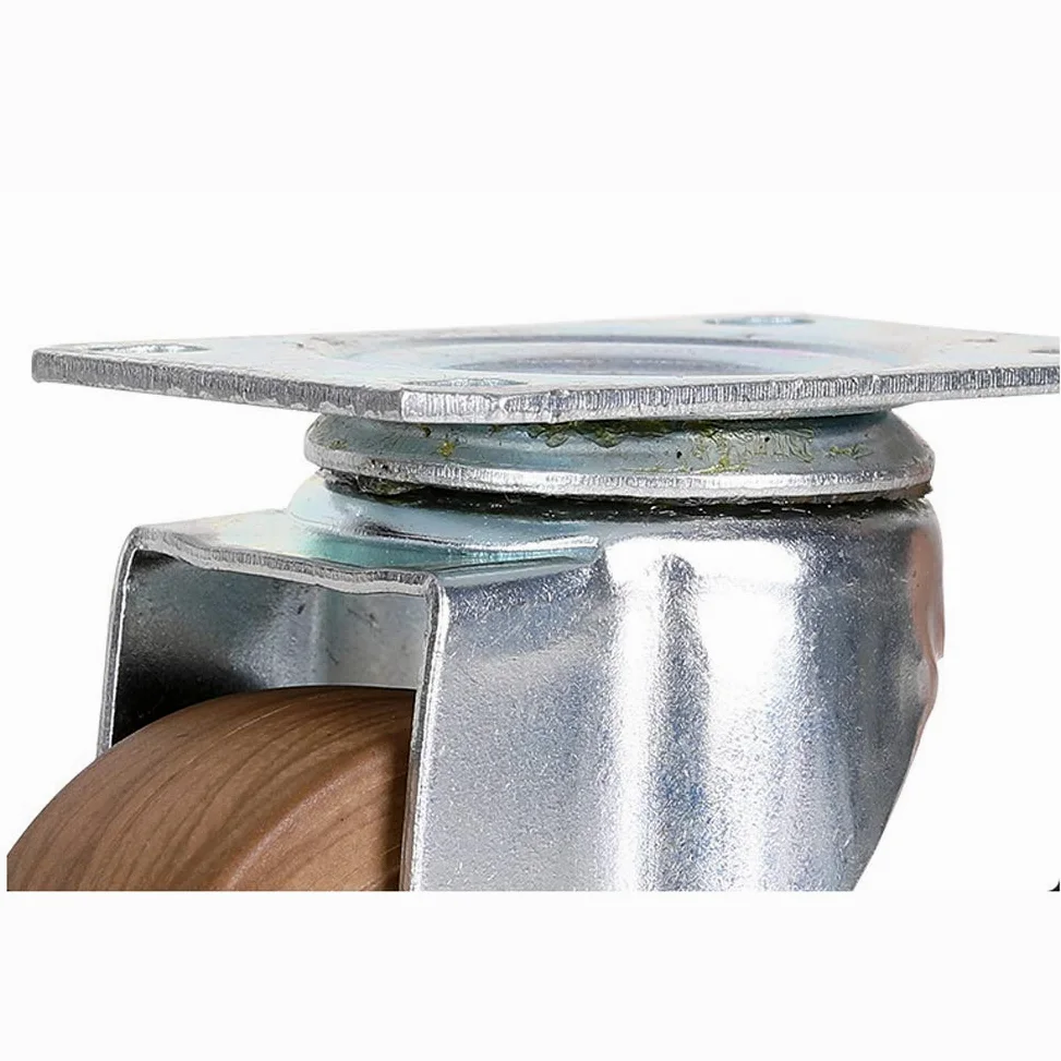 Ruote in Nylon Resistenti da 75 mm, 100 mm e 125 mm, capacità di carico 400-480 kg, silenziose, industriali, girevoli, con Freno, per mobili da Fabbrica, carrelli e forni (3'', 4'', 5'').