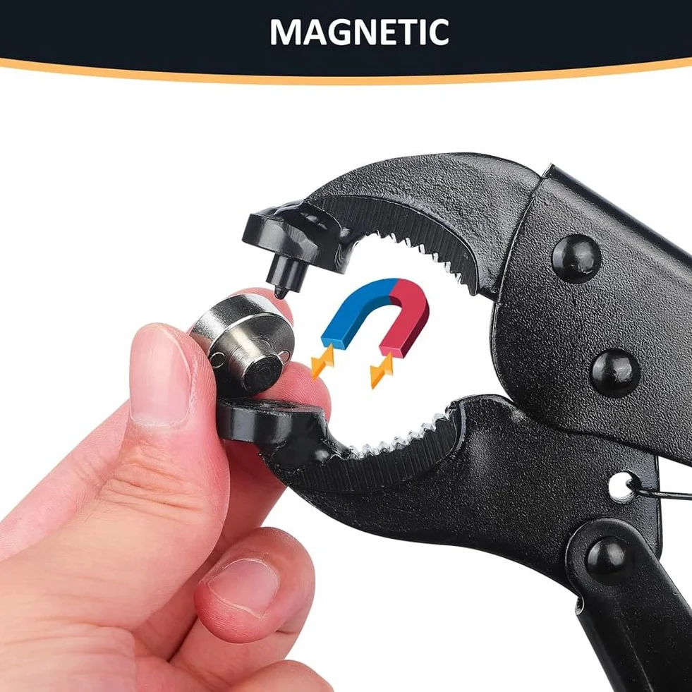 Pqahffowr Set di strumenti di fissaggio a pressione resistente, strumento di regolazione dei pulsanti di copertura in tela, strumento a pressione da 15 mm con 80 set di bottoni a pressione