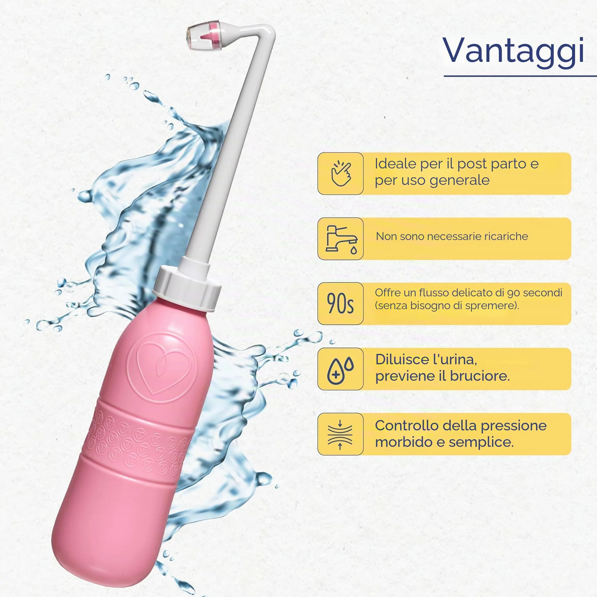 First Days Maternity Bidet Portatile 650 ml Post-Parto Beccuccio Angolato