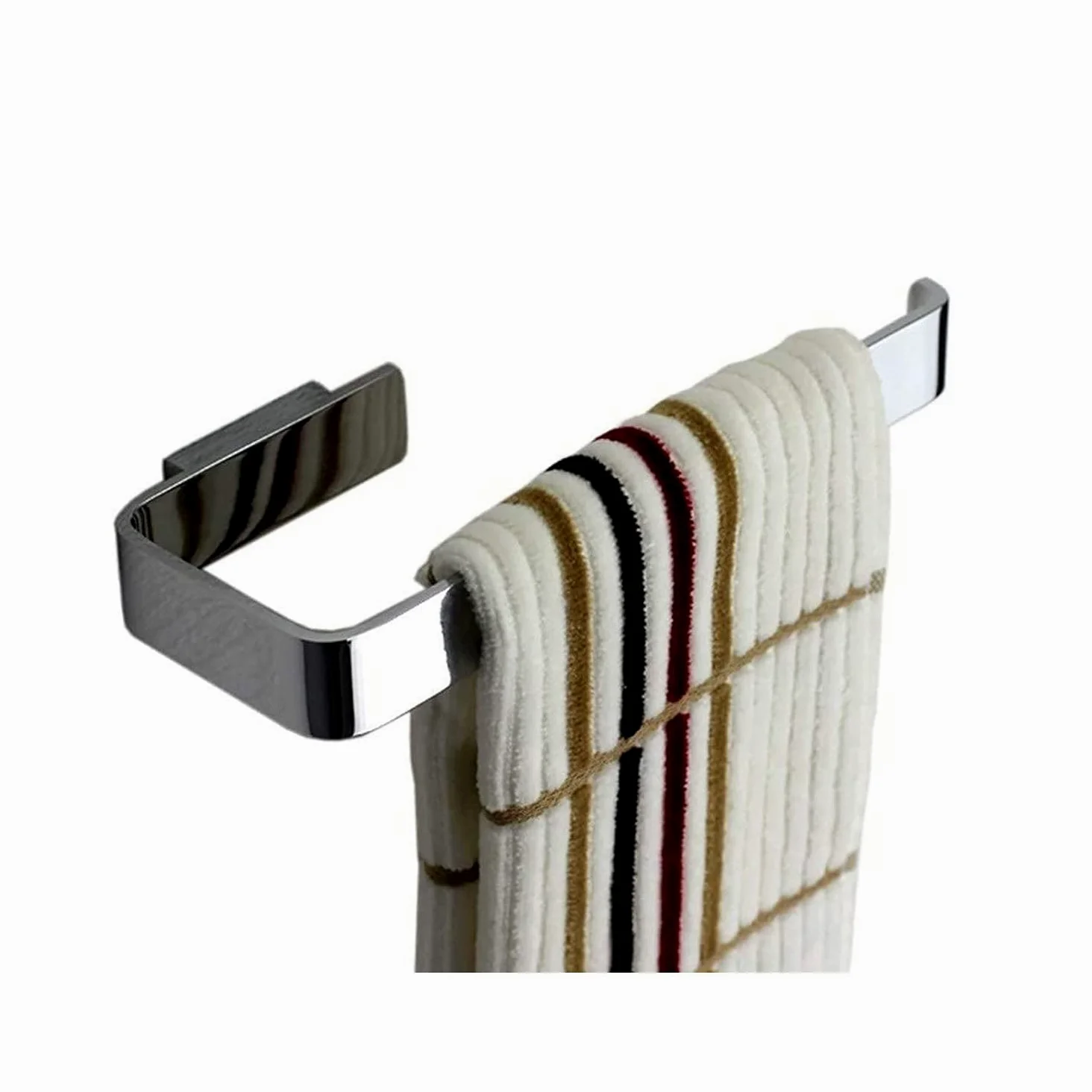 Portasciugamani da Bagno Anello Portasciugamani in Rame Portasciugamani ad Anello Appeso può liberare Il Pugno Portasciugamani da Bagno Portasciugamani, Premium Chrome, per Bagno, Cucina