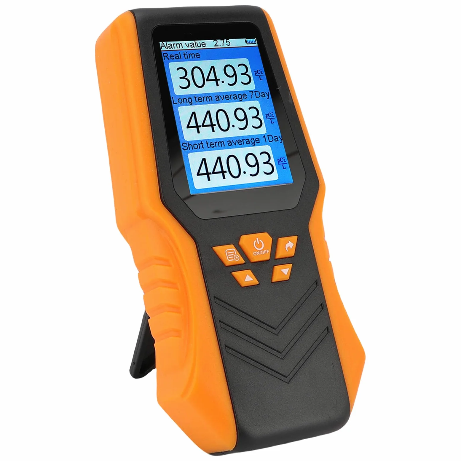 Eujgoov Rilevatore di Radon Letture Digitali, Monitor Portatile con Display LCD per Casa, Ufficio, Scuola, Letture Accurate, Design Compatto, Batteria Ricaricabile