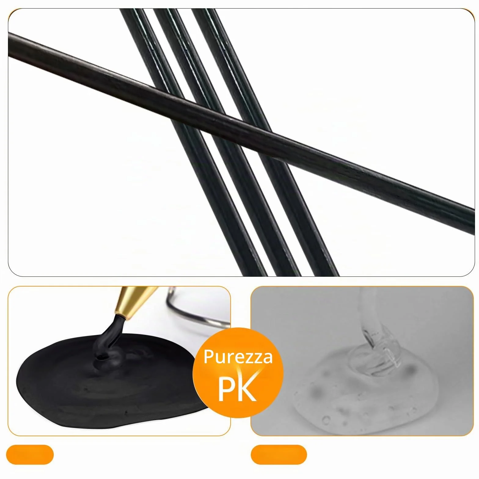 Stick colla a caldo Ø11x200 mm Nero 40 pezzi ricarica per pistola