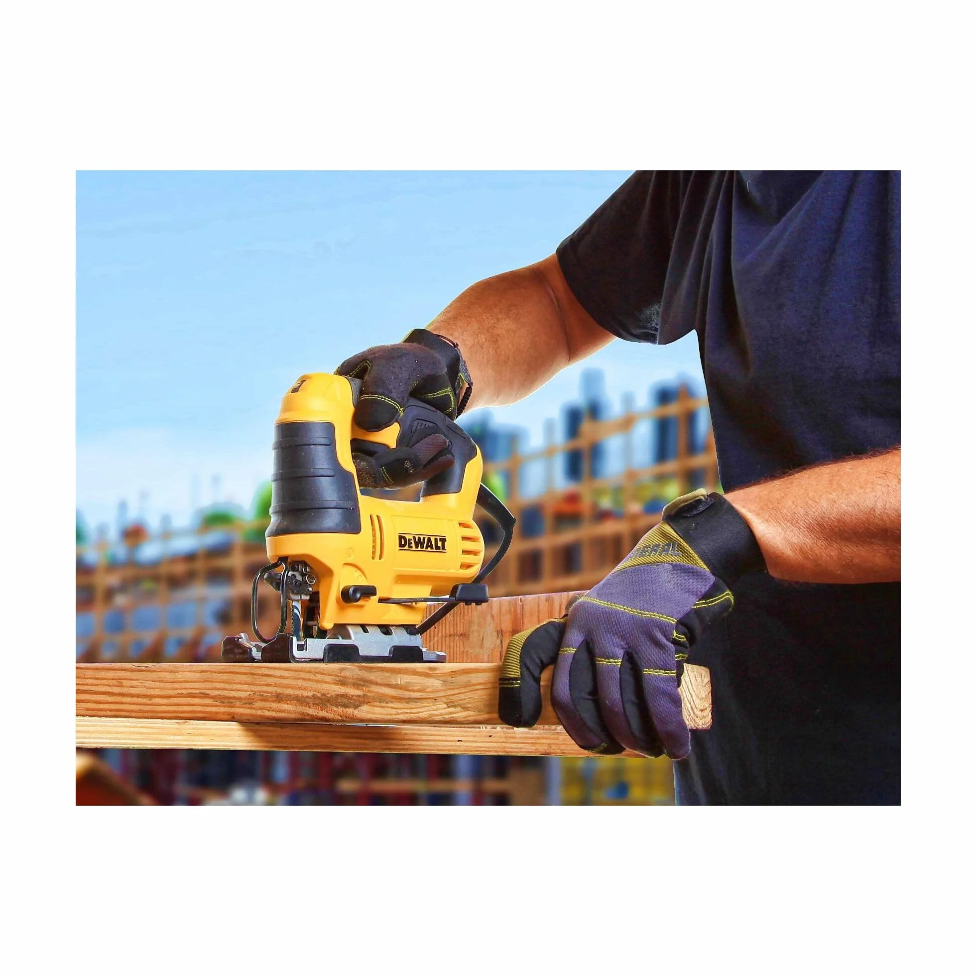Dewalt Dwe349-Qs Seghetto Alternativo Impugnatura a Staffa 650W